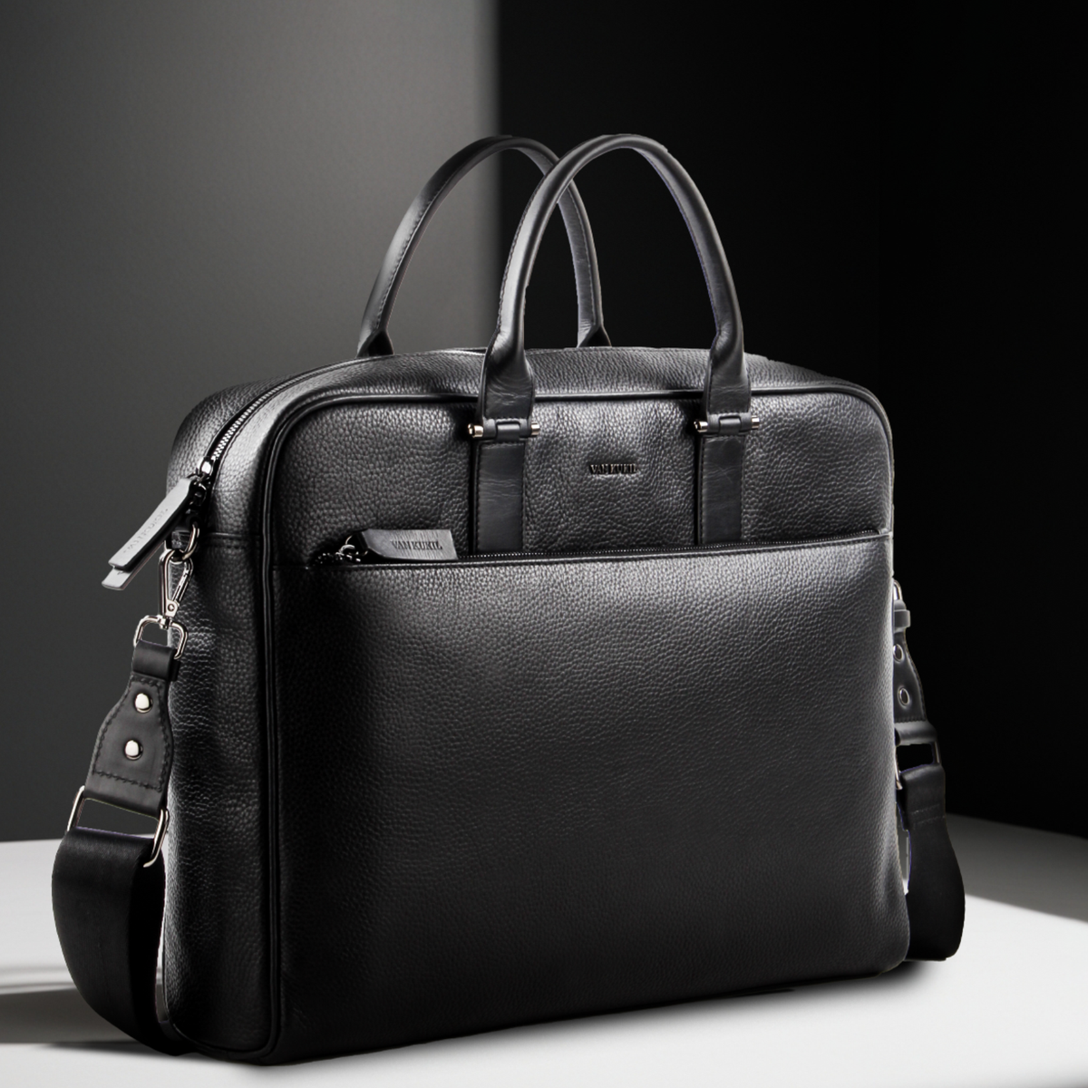 VAN KUKIL TODS LEATHER LAPTOP BAG