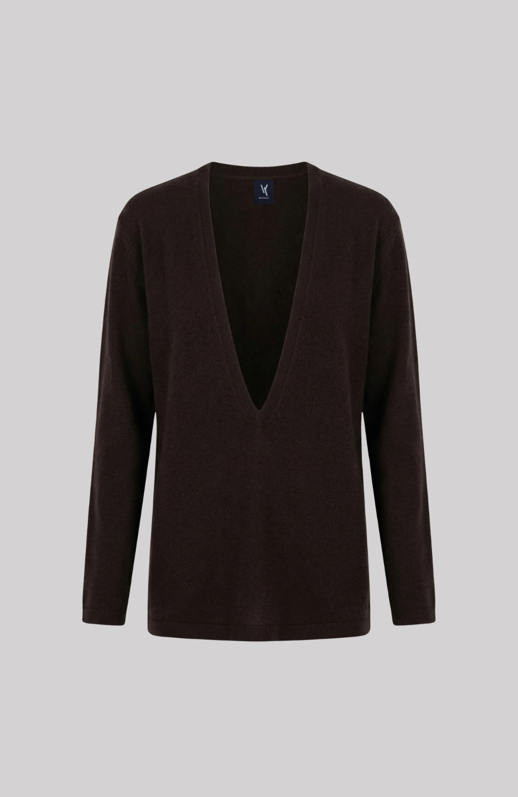 Deep V-Neck Cashmere Sweater