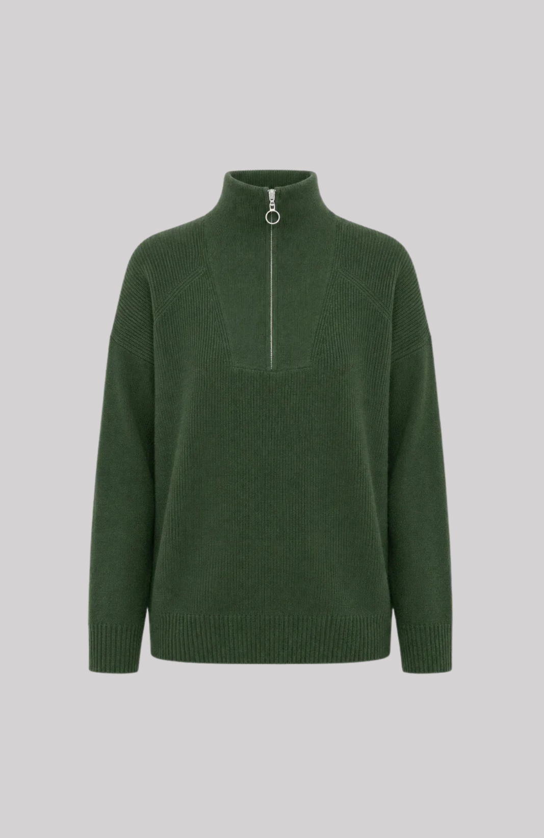 VAN KUKIL ZIP NECK JUMPER