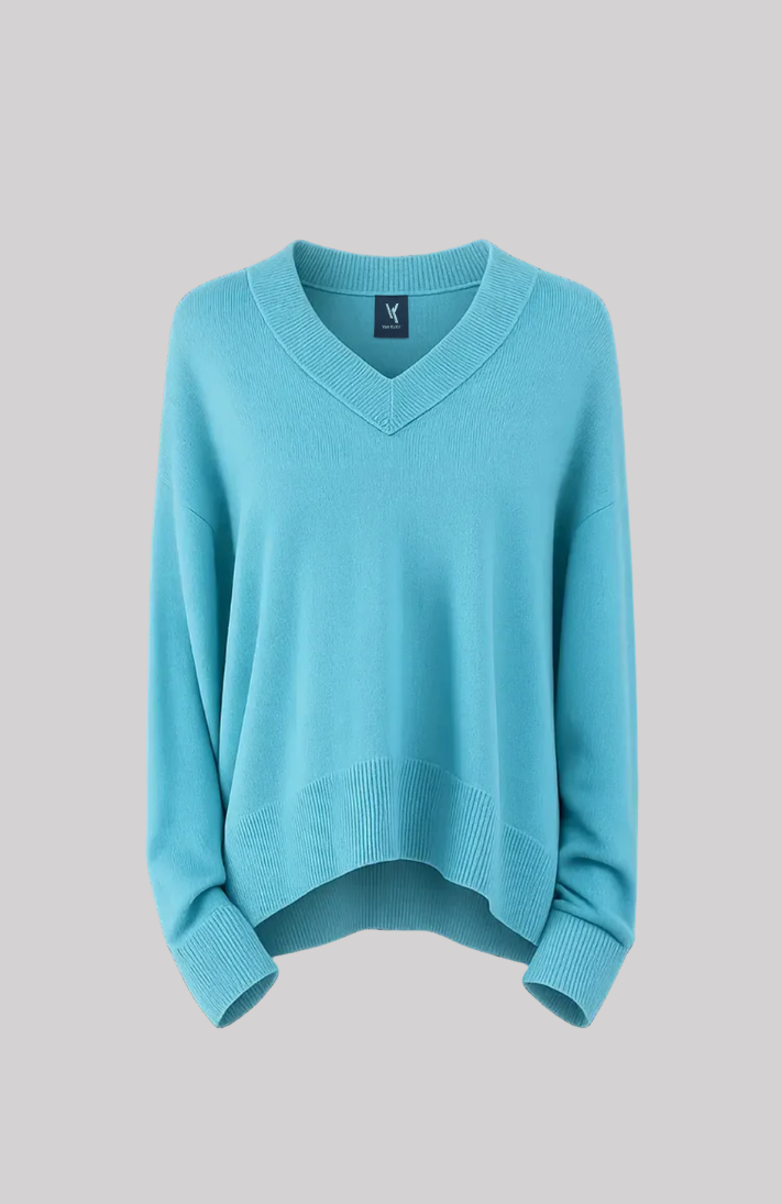 Van Kukil Relaxed V-Neck Sweater