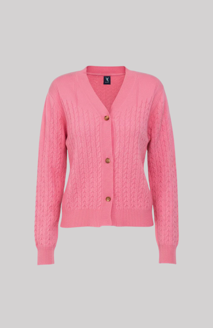Cable Knit Cashmere Cardigan