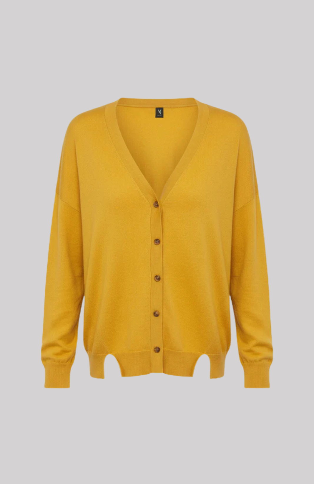 Relaxed Fit Cashmere Button-Down Cardigan