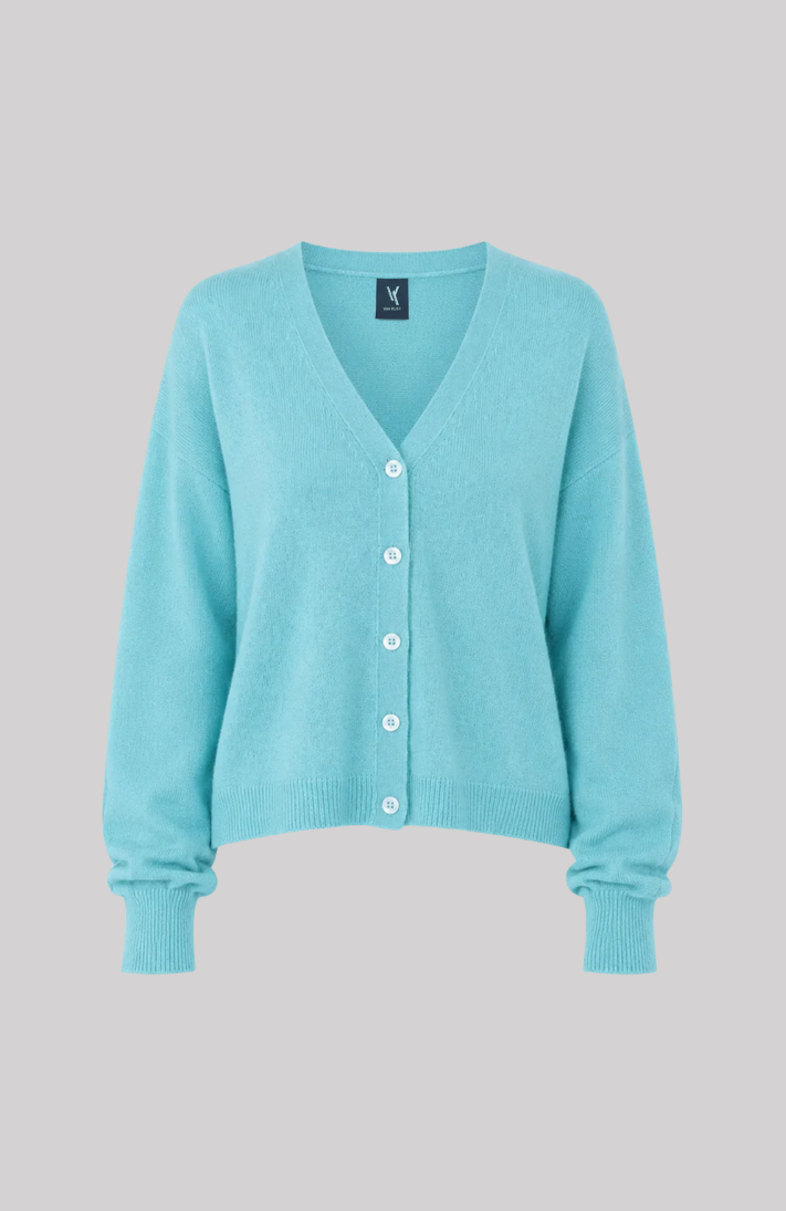 Cashmere V-Neck Five-Button Cardigan