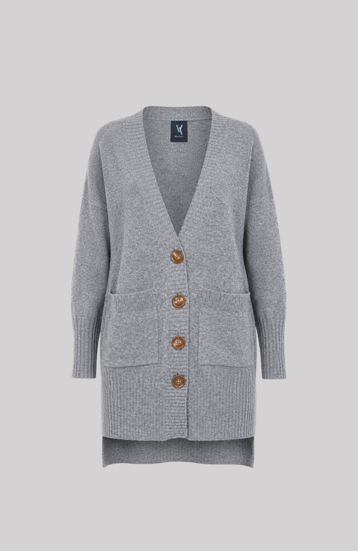 VAN KUKIL V NECK LONG CARDIGAN