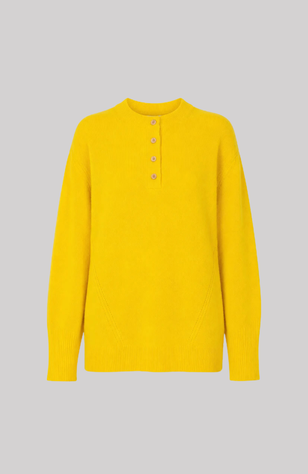 Cashmere Henley Neck Sweater