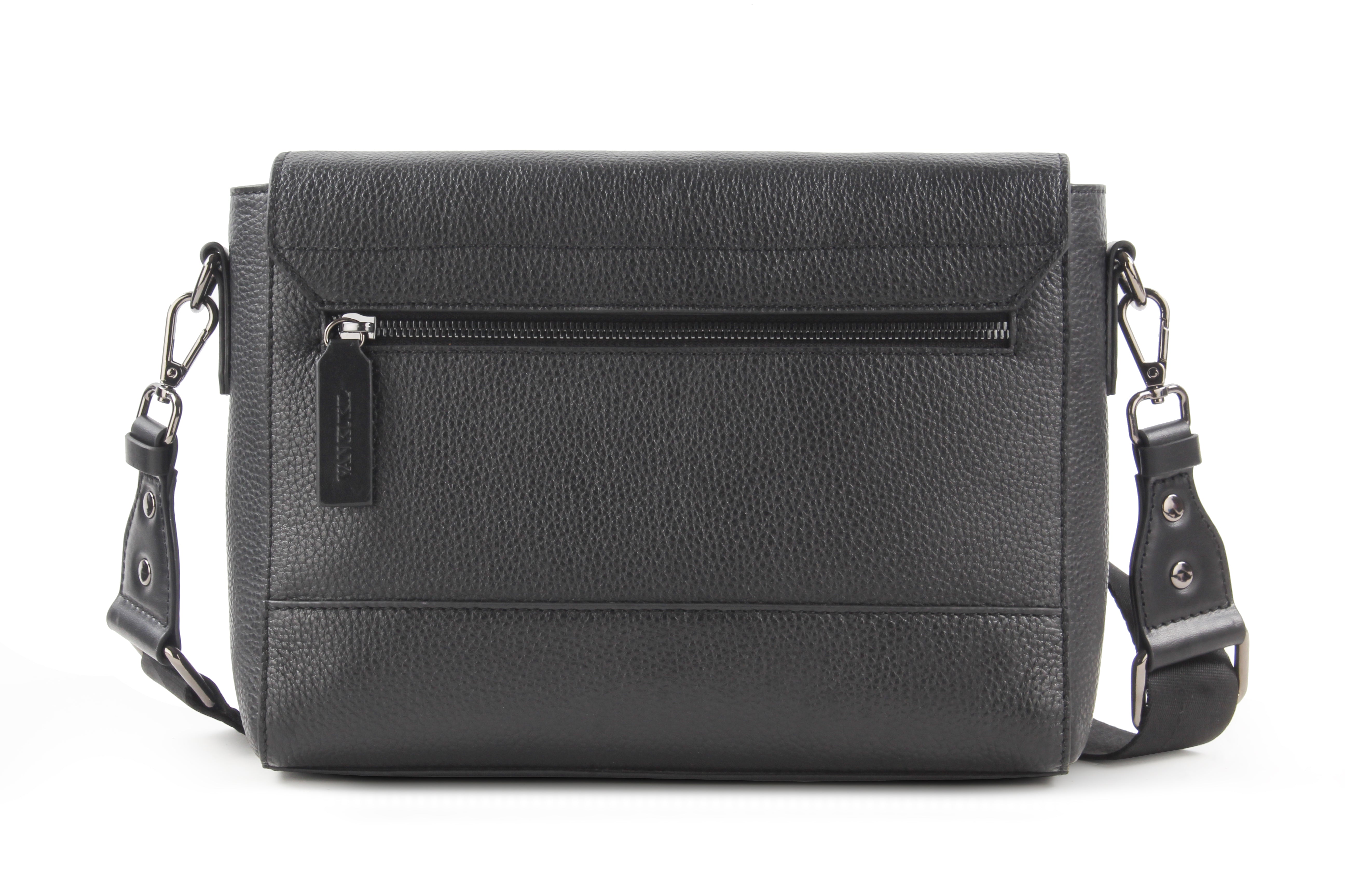 VAN KUKIL TODS LEATHER MESSENGER BAG