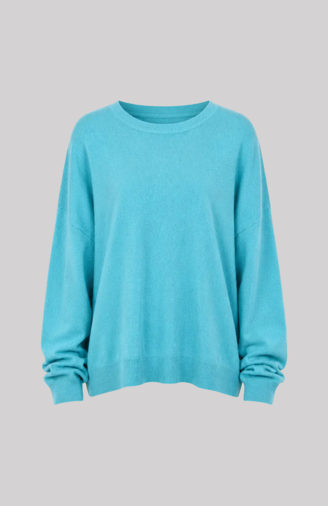 Relaxed Fit Cashmere Crew Neck Sweater