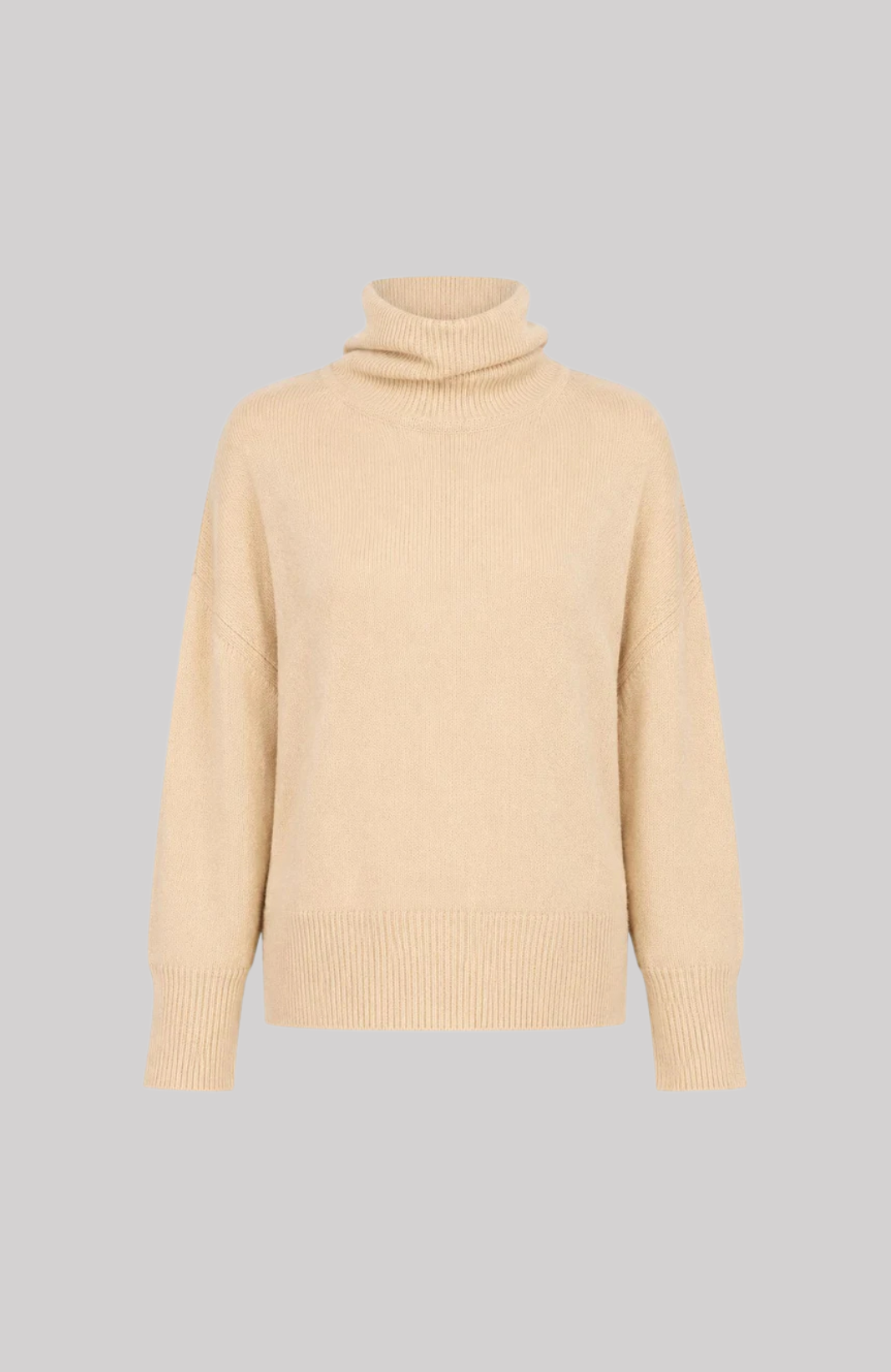 VAN KUKIL ROLL NECK LONGER BACK HEM