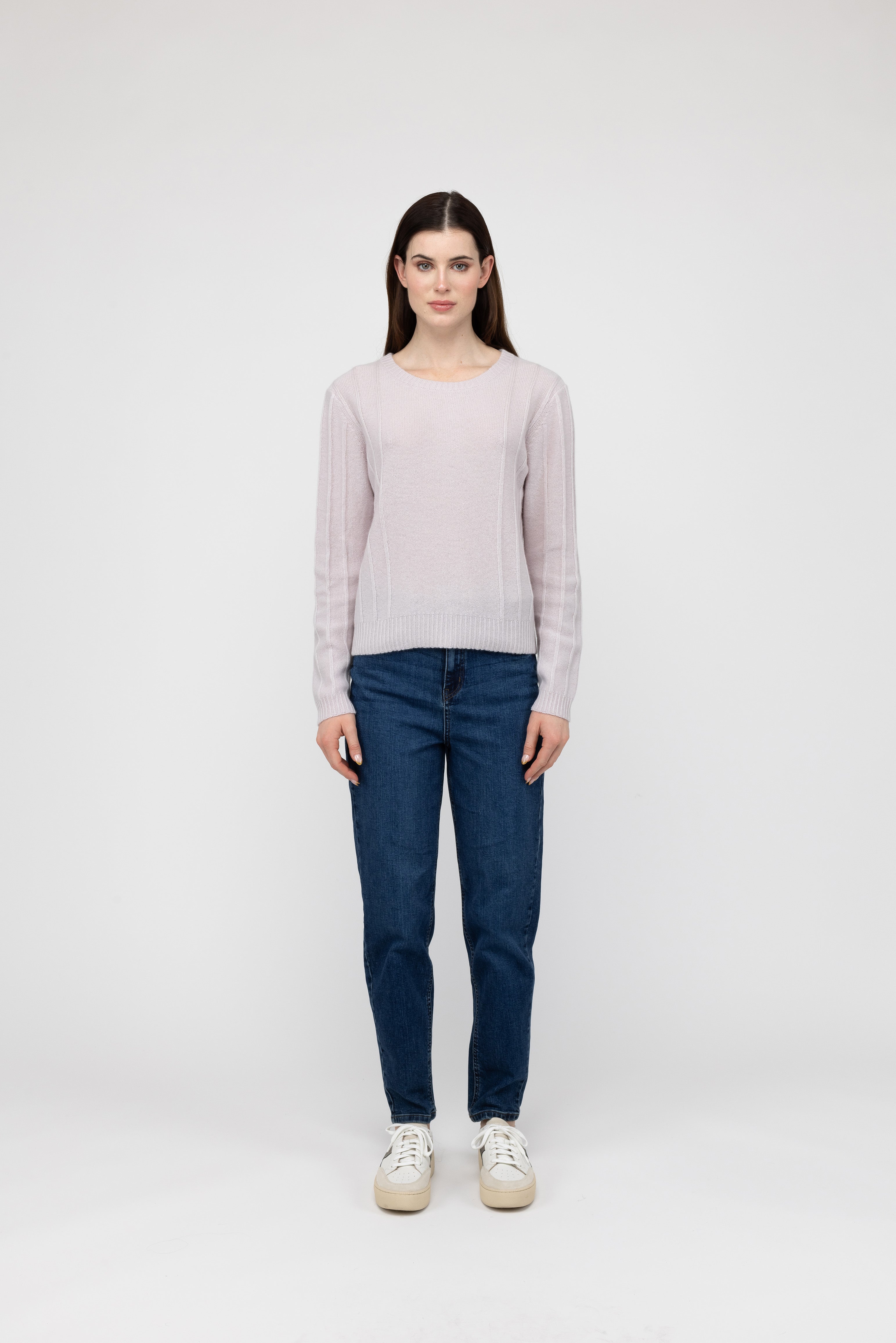 Van Kukil Cashmere Ribbed Detail Jumper