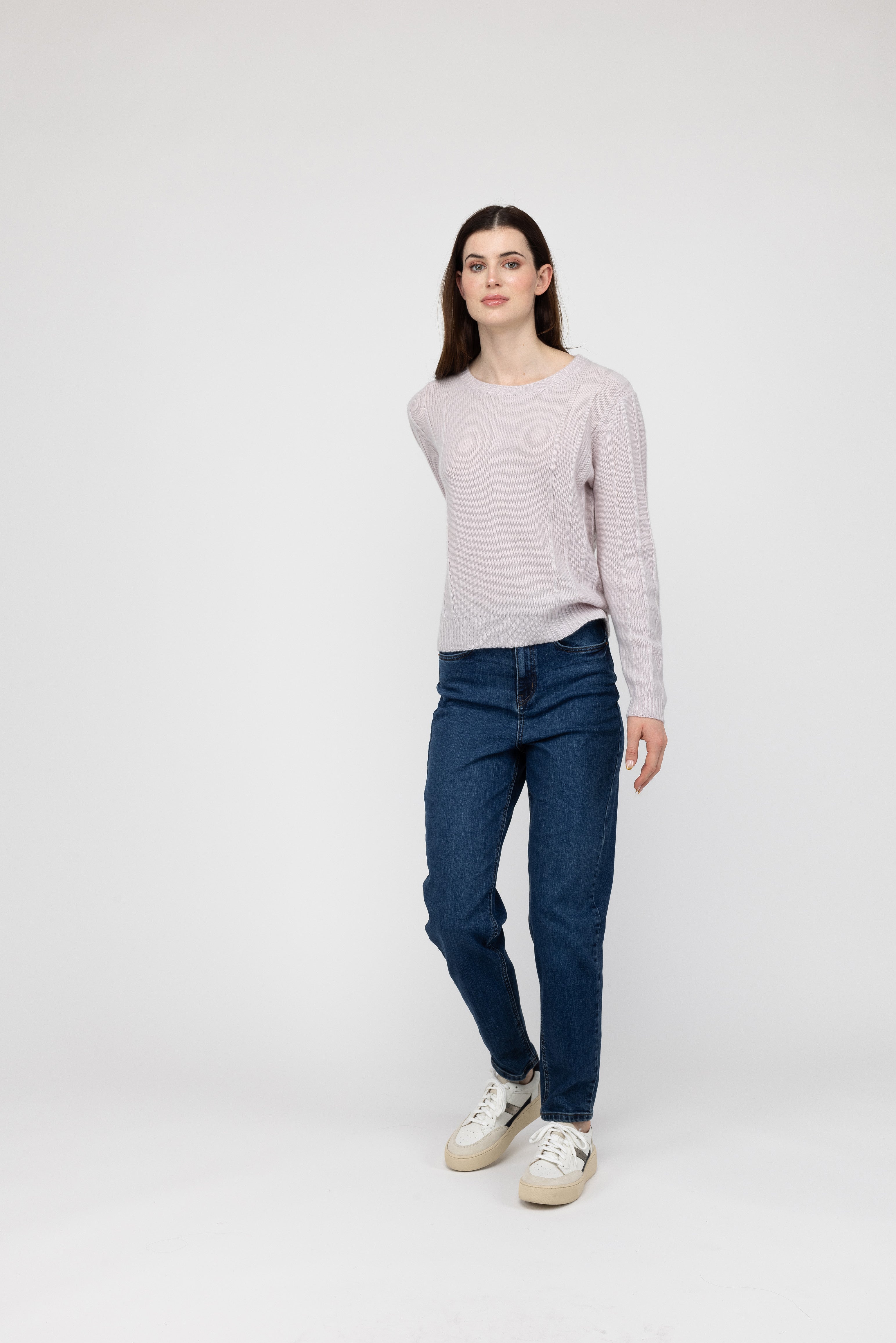 Van Kukil Cashmere Ribbed Detail Jumper