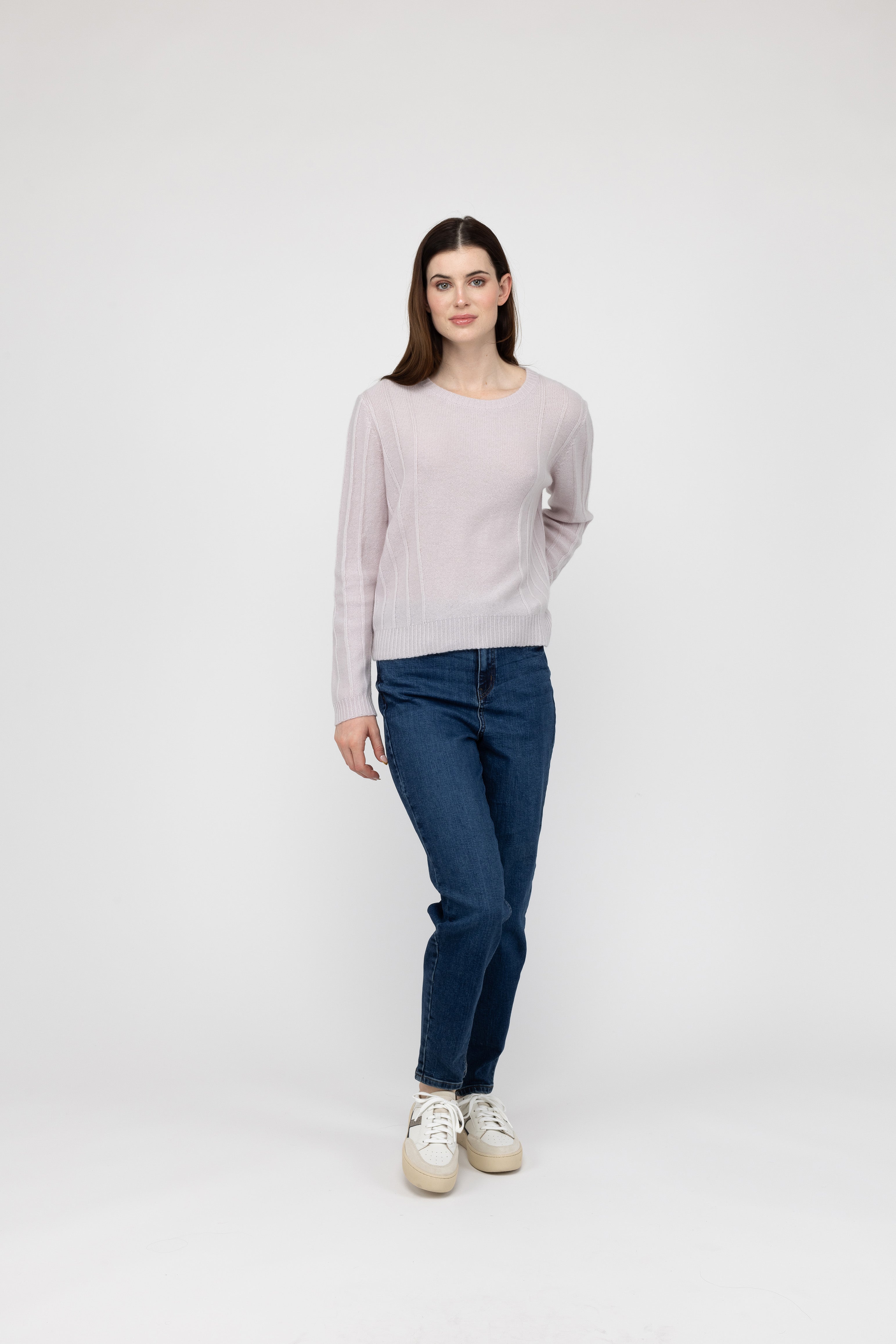 Van Kukil Cashmere Ribbed Detail Jumper