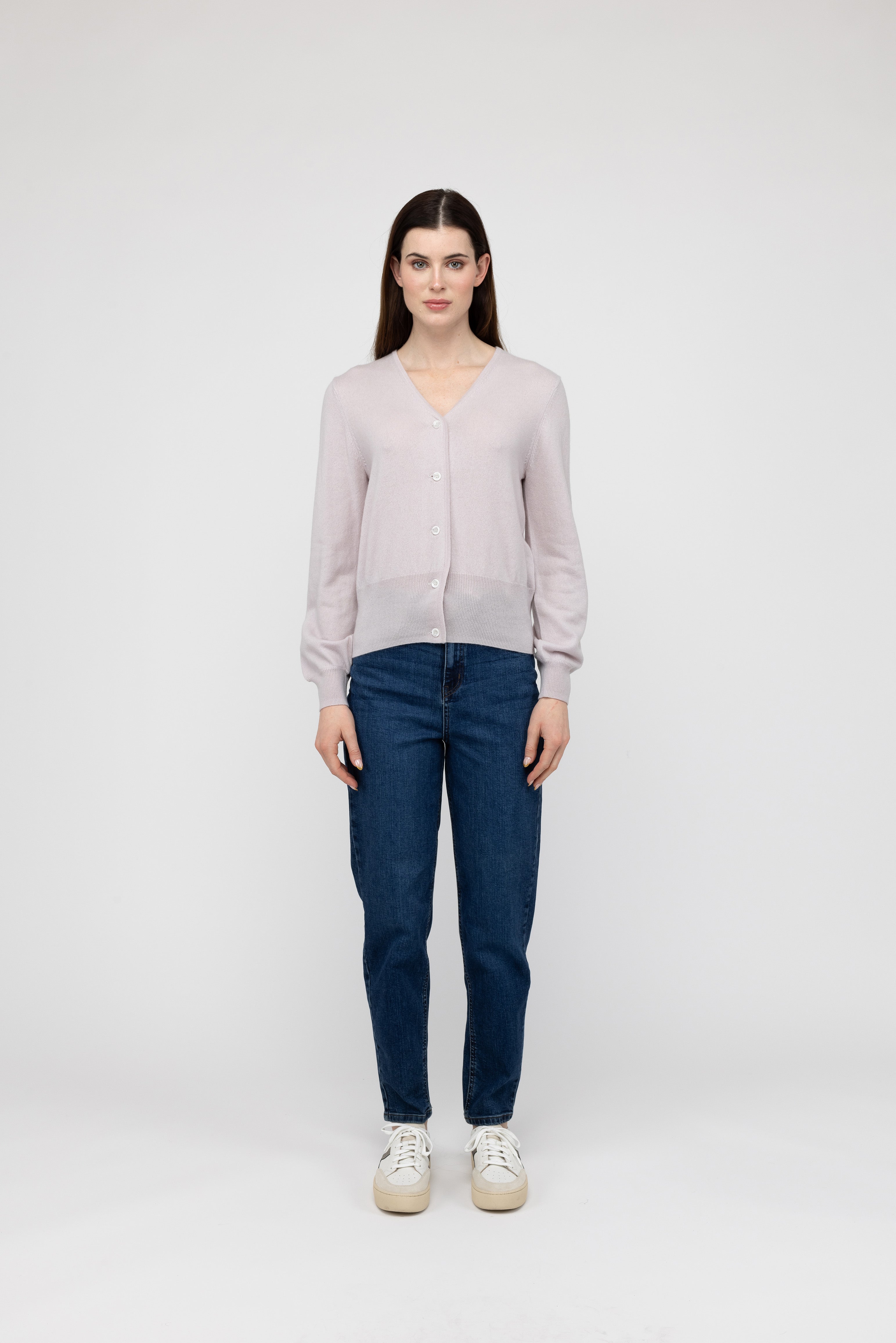 Van Kukil Cashmere Button-Up Cardigan