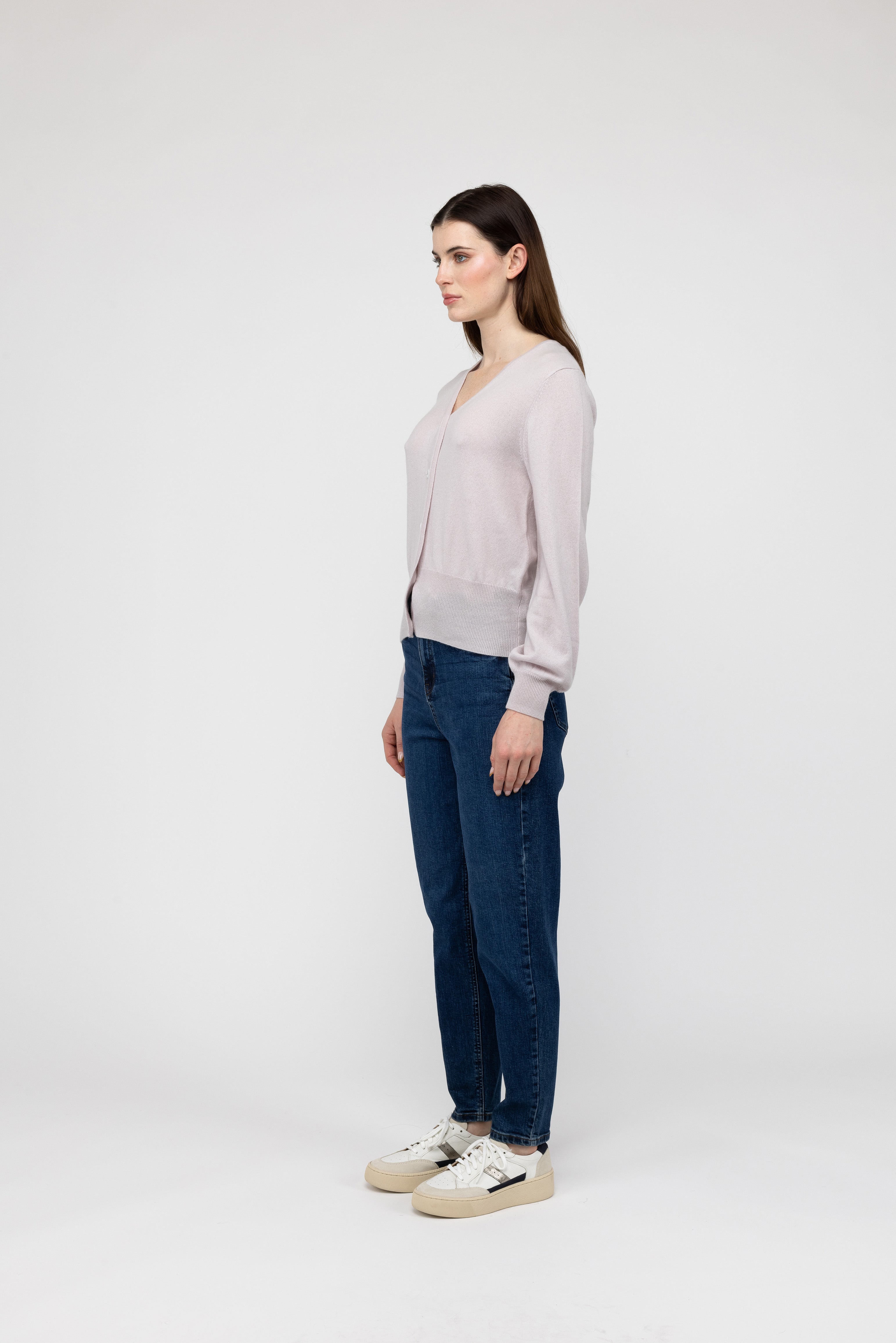 Van Kukil Cashmere Button-Up Cardigan