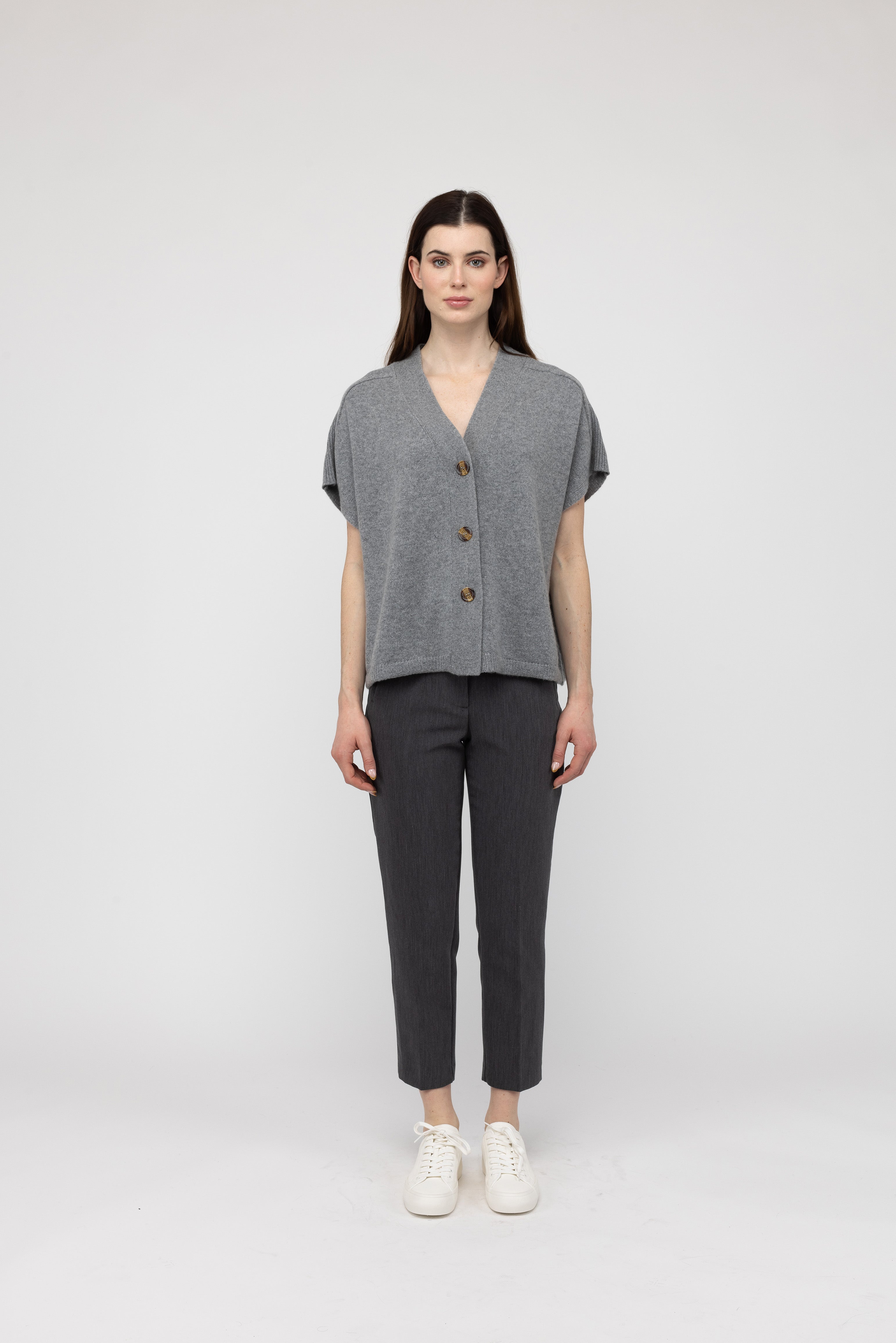 Van Kukil Cashmere Button-Down Cardigan