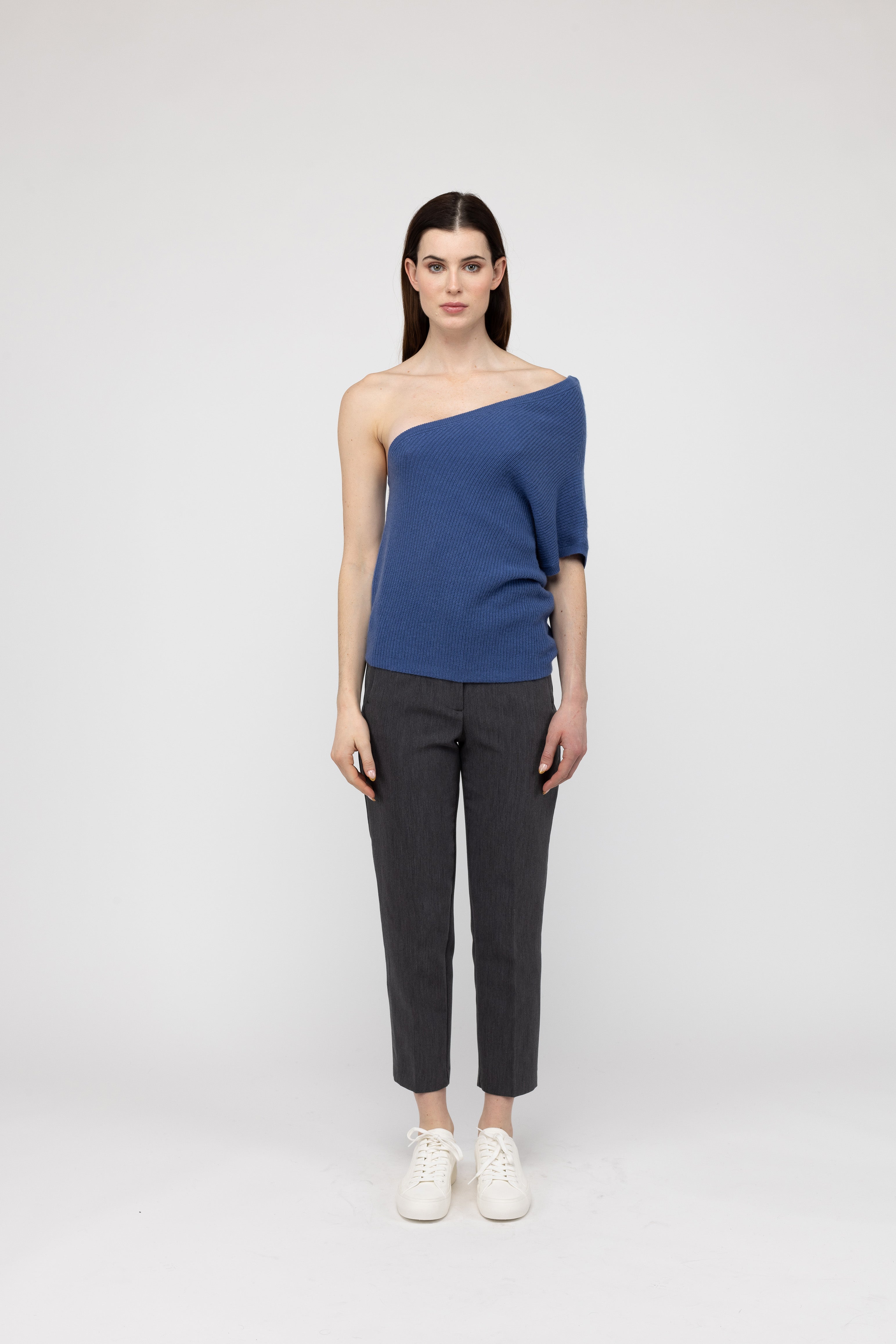 Van Kukil Cashmere One-Shoulder Sweater
