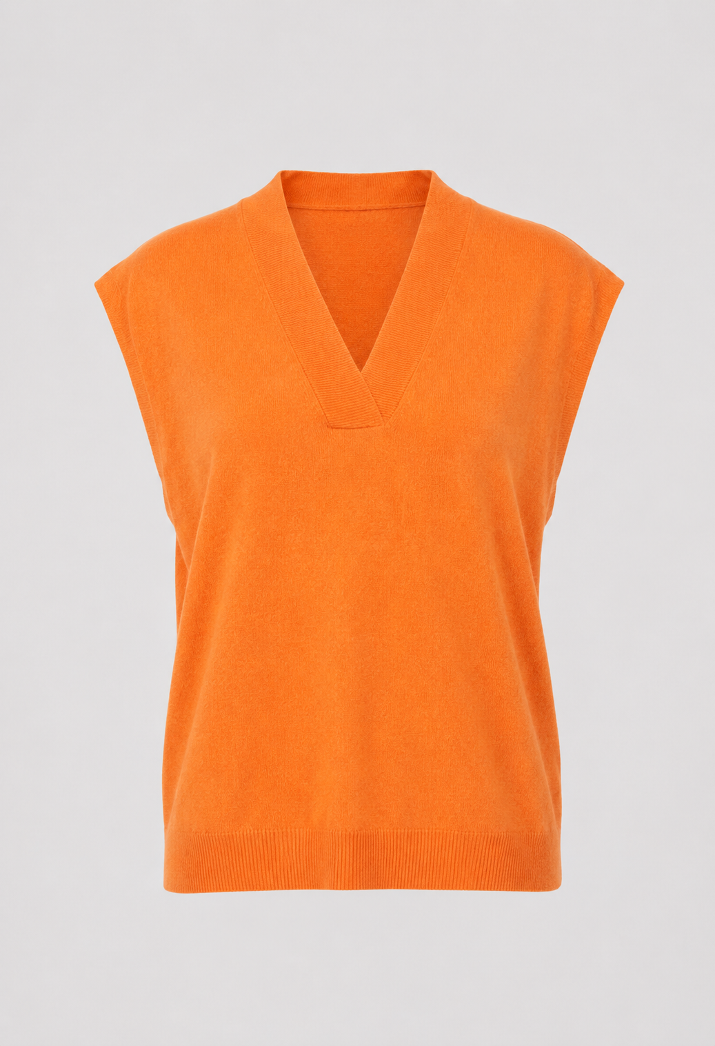 Sleeveless V-Neck Jumper