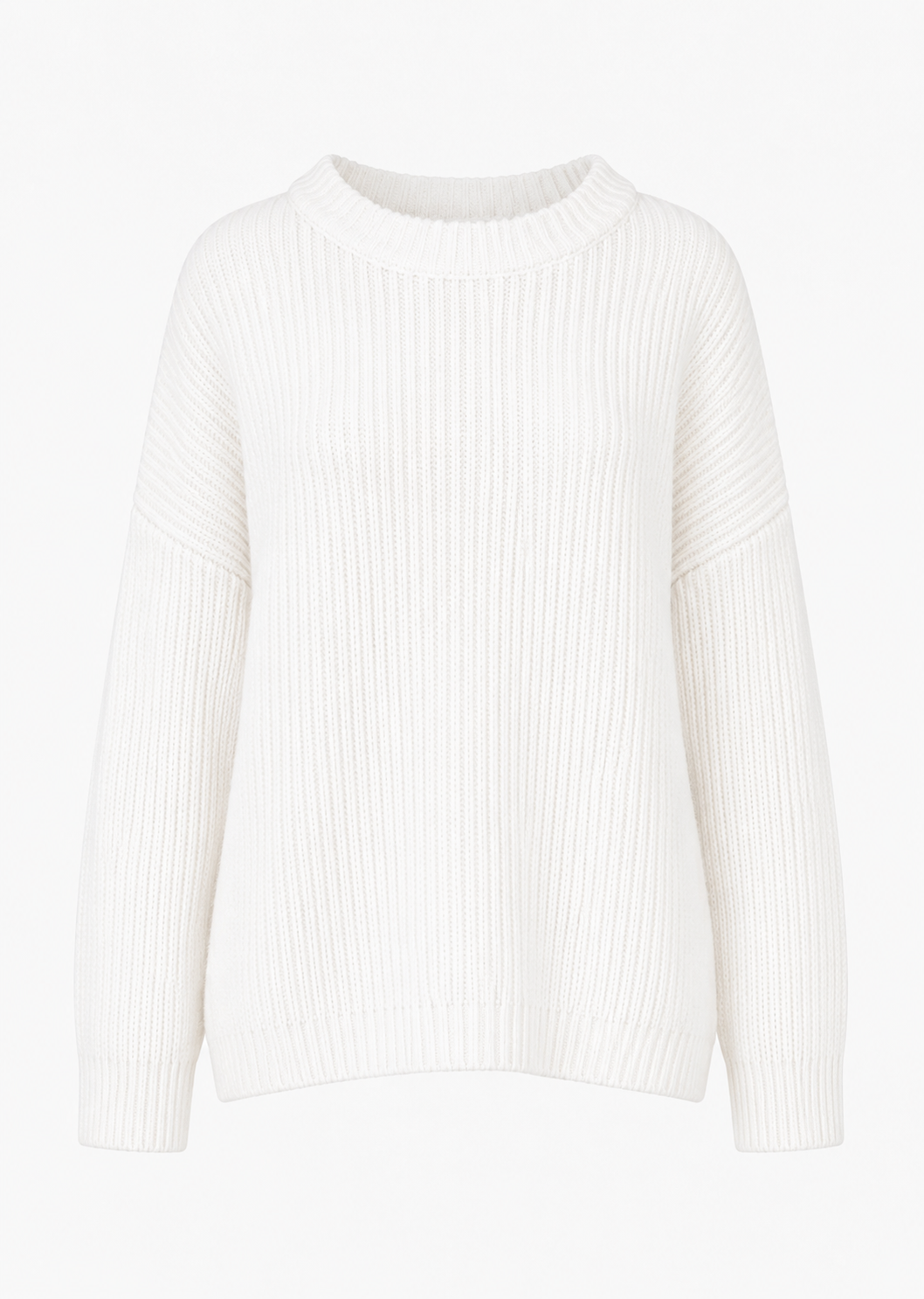 VAN KUKIL RIB WEAVE CREW NECK JUMPER