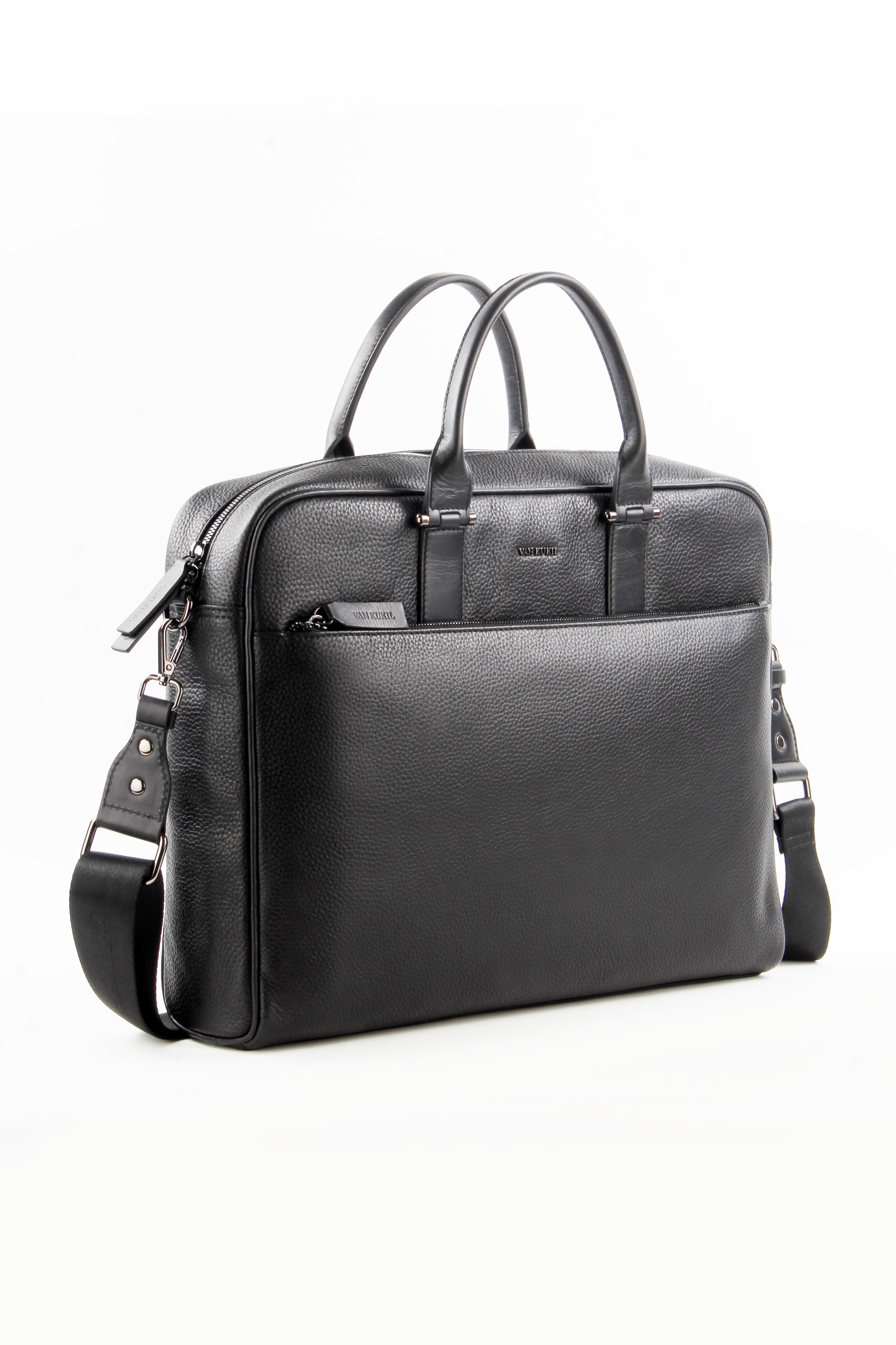 VAN KUKIL TODS LEATHER LAPTOP BAG