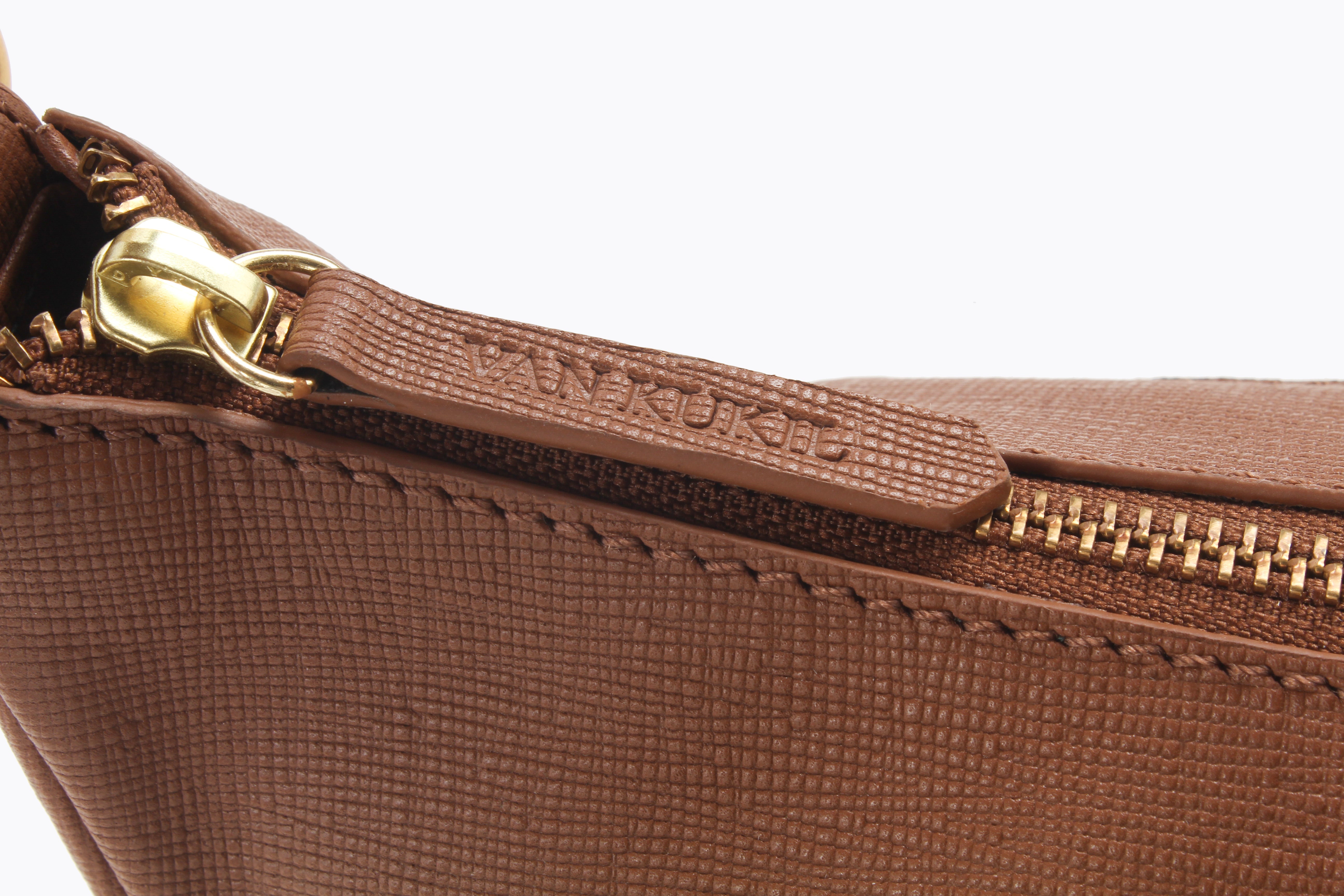 VAN KUKIL SAFFIANO LEATHER SLING BAG