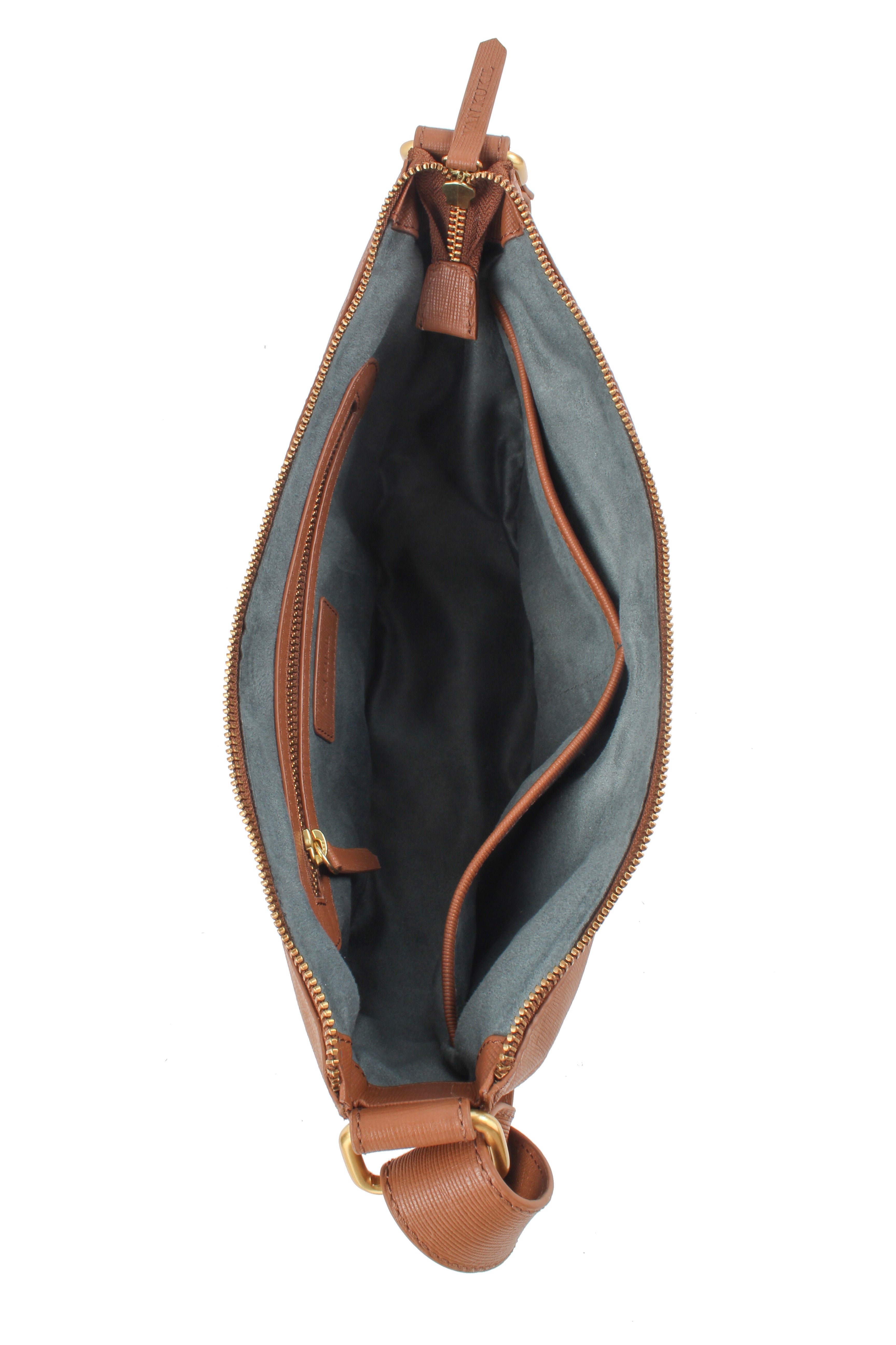 VAN KUKIL SAFFIANO LEATHER SLING BAG