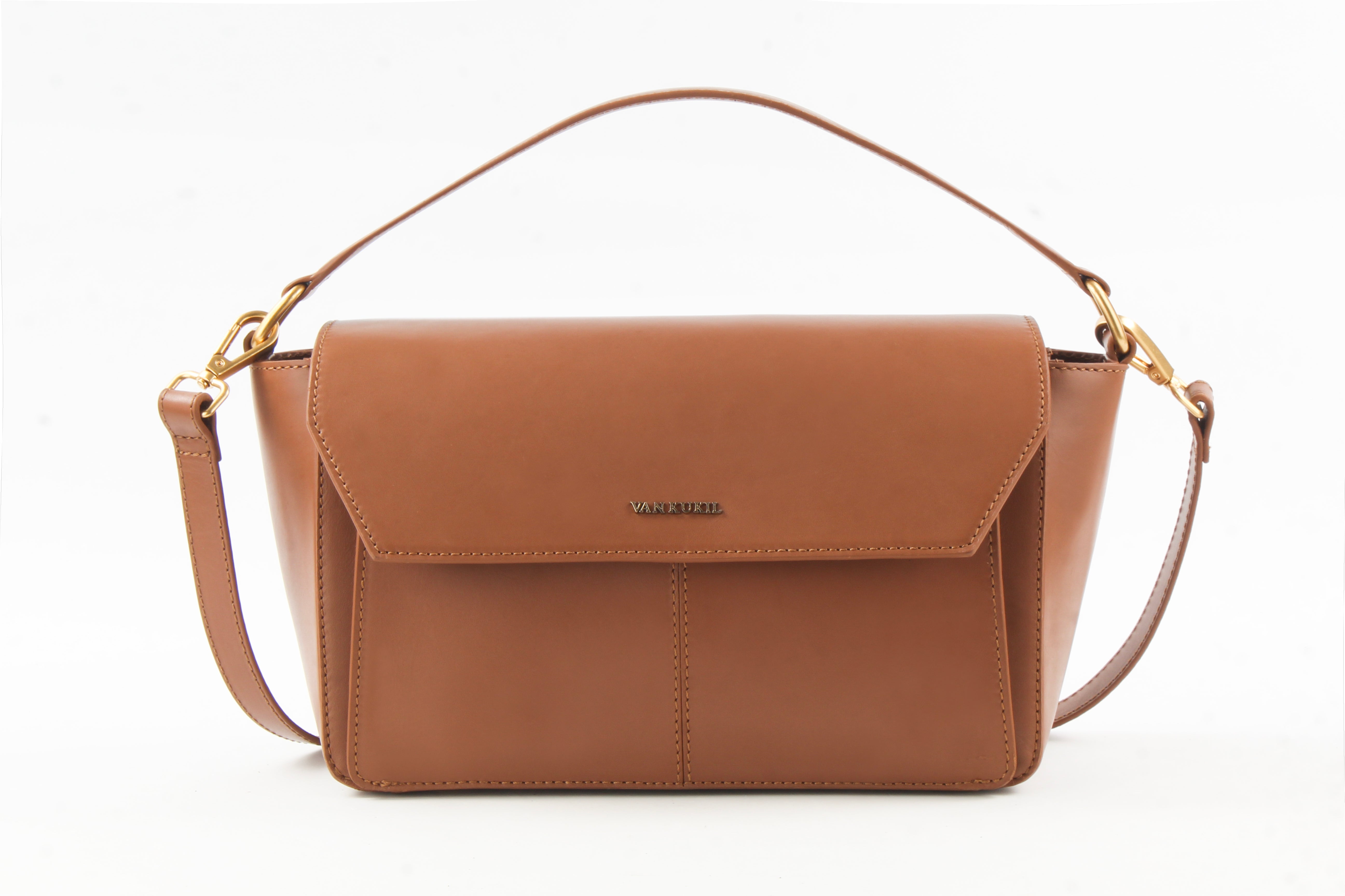 VAN KUKIL GEORGIA NAPPA LEATHER CROSS BODY BAG