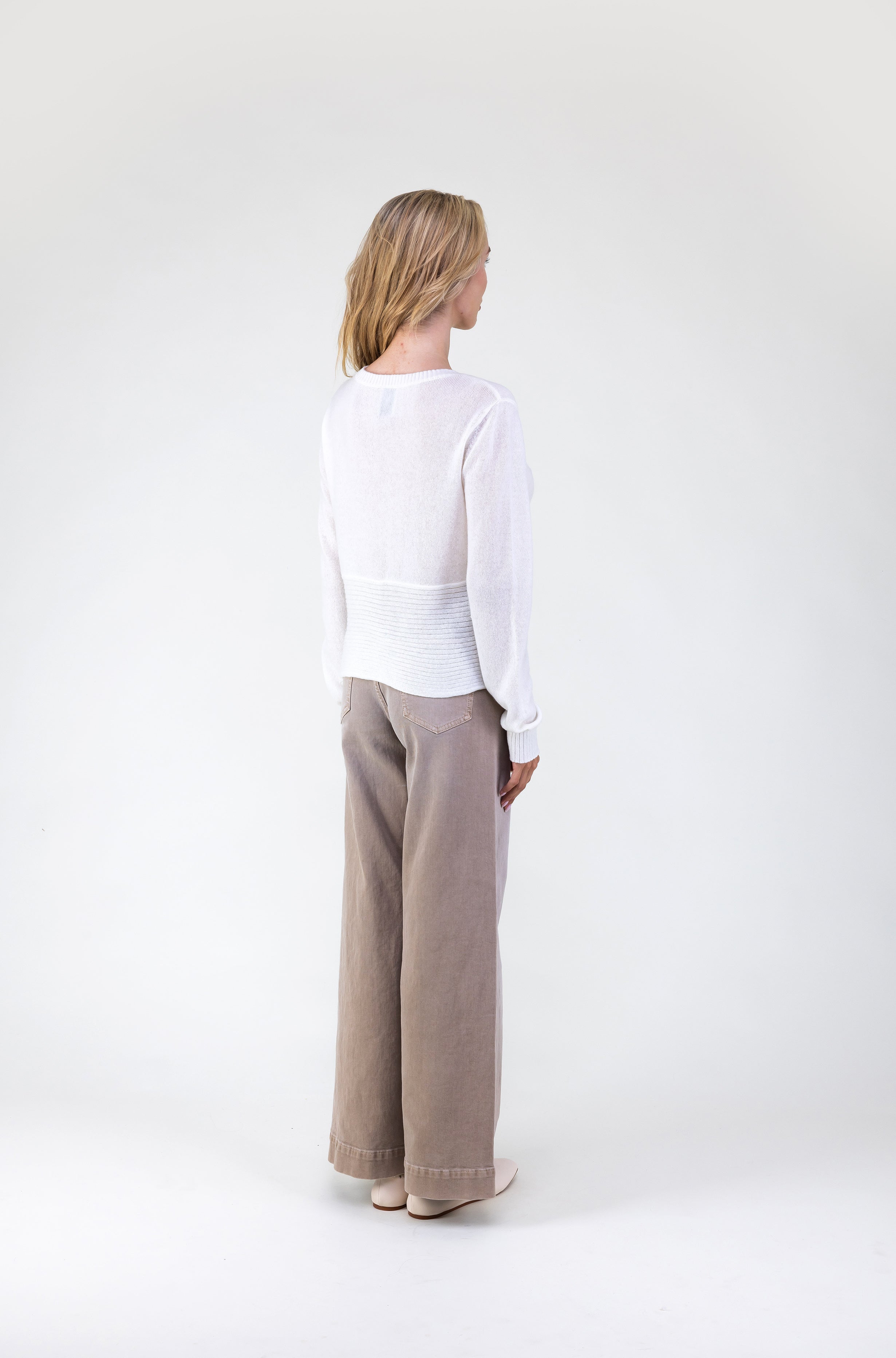 Van Kukil Cashmere Sheer Textured Sweater
