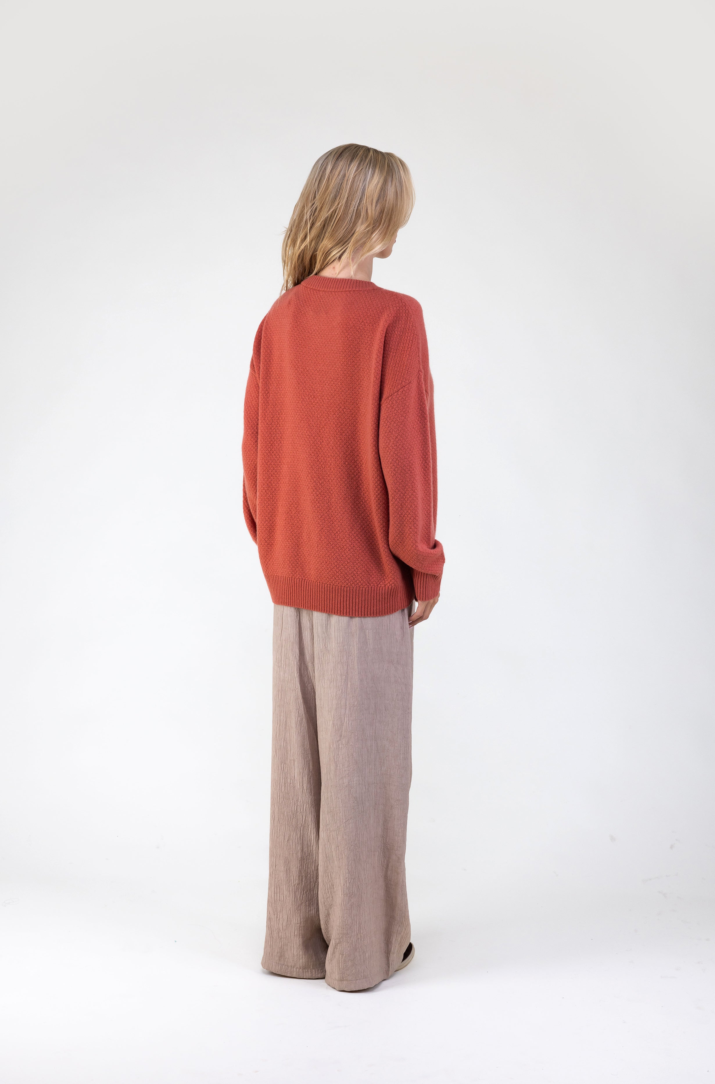 Van Kukil Textured Crewneck Sweater