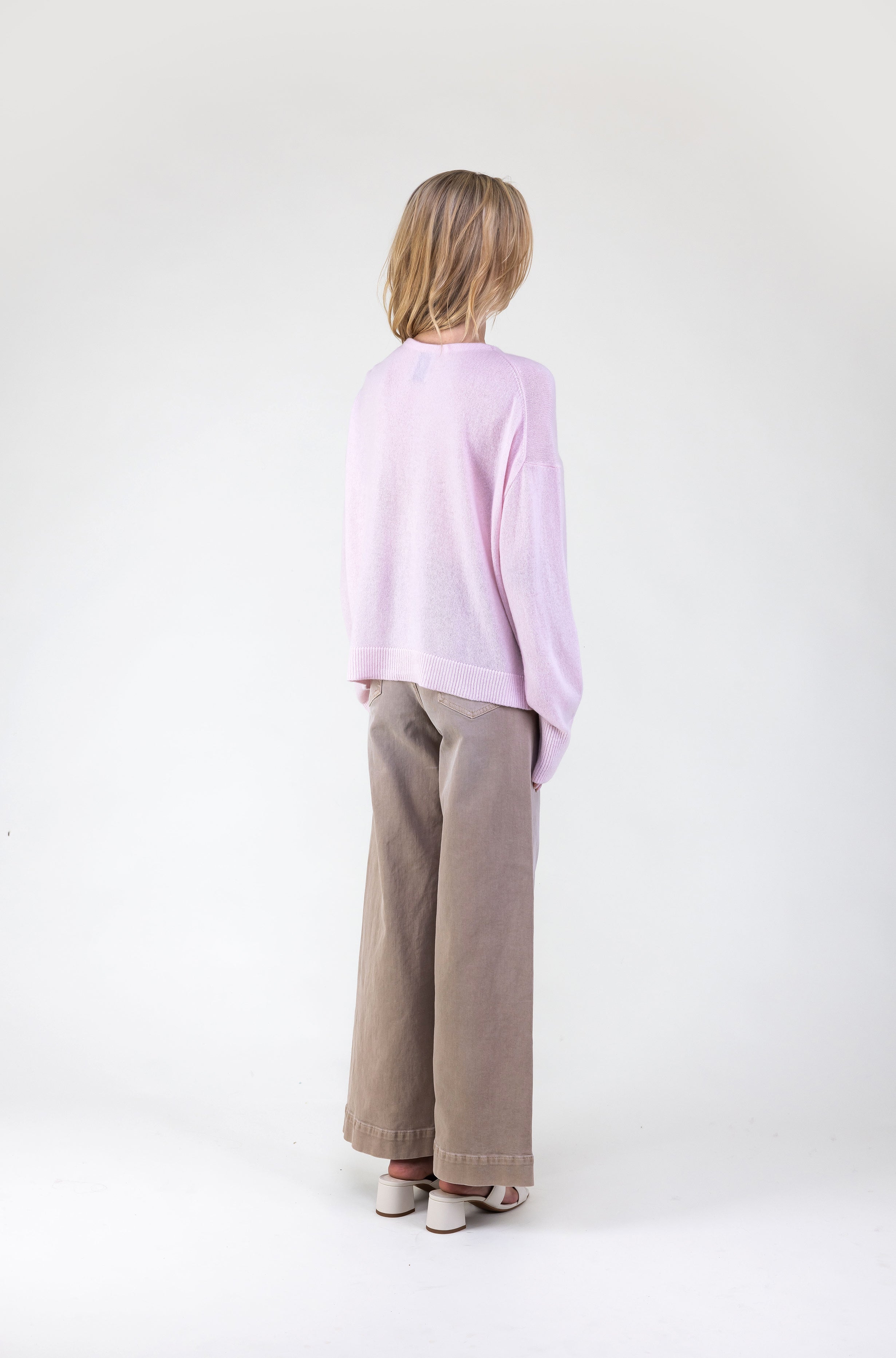 Van Kukil Cashmere Deep V-Neck Cardigan