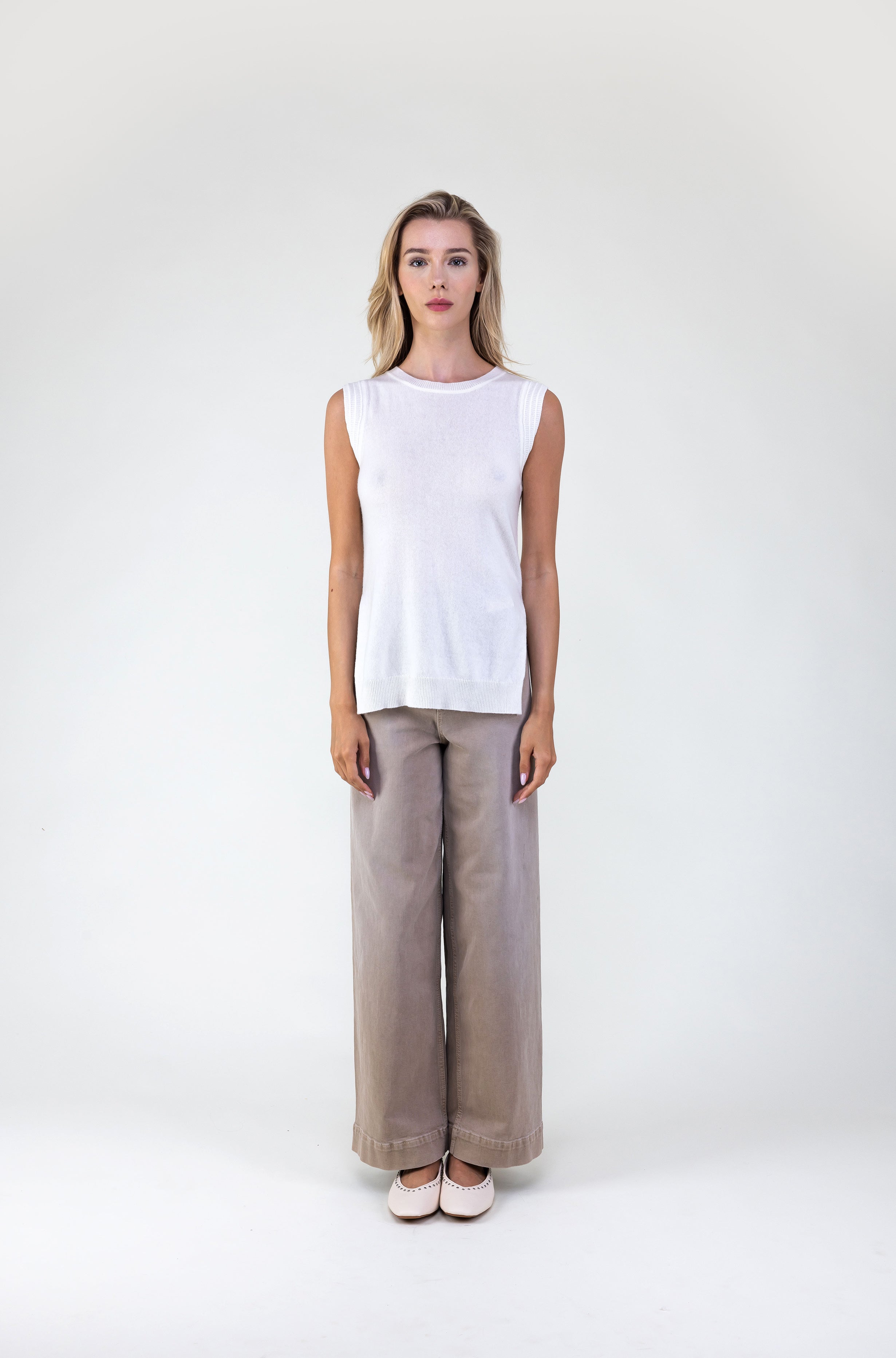 Van Kukil Sleeveless Cashmere Top