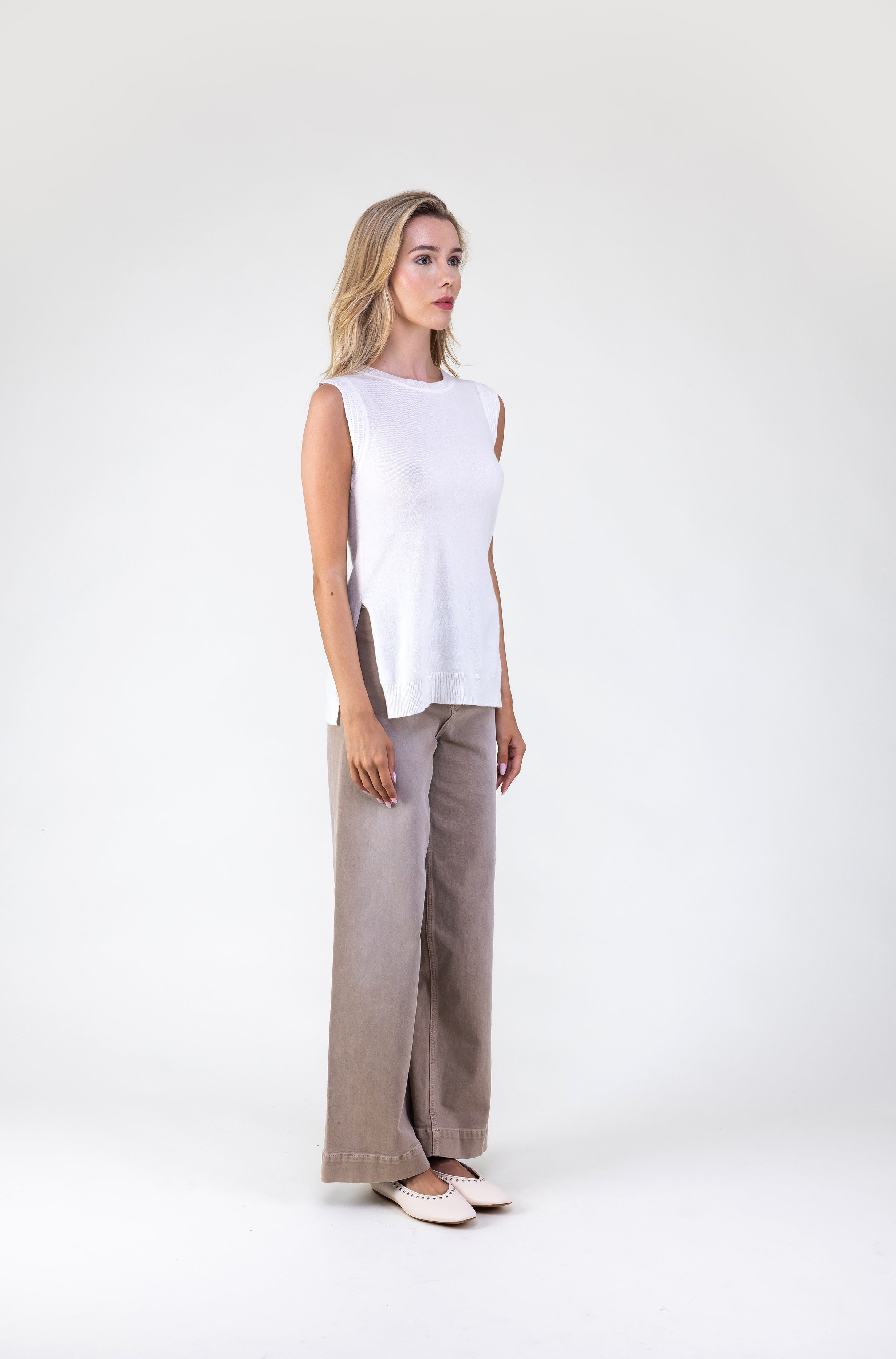 Van Kukil Sleeveless Cashmere Top