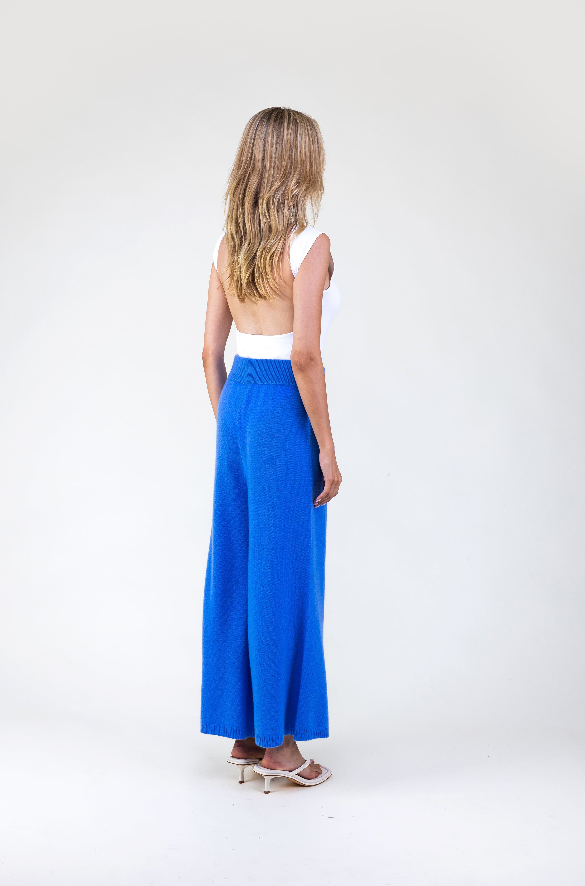 Van Kukil Wide-Leg Cashmere Pants
