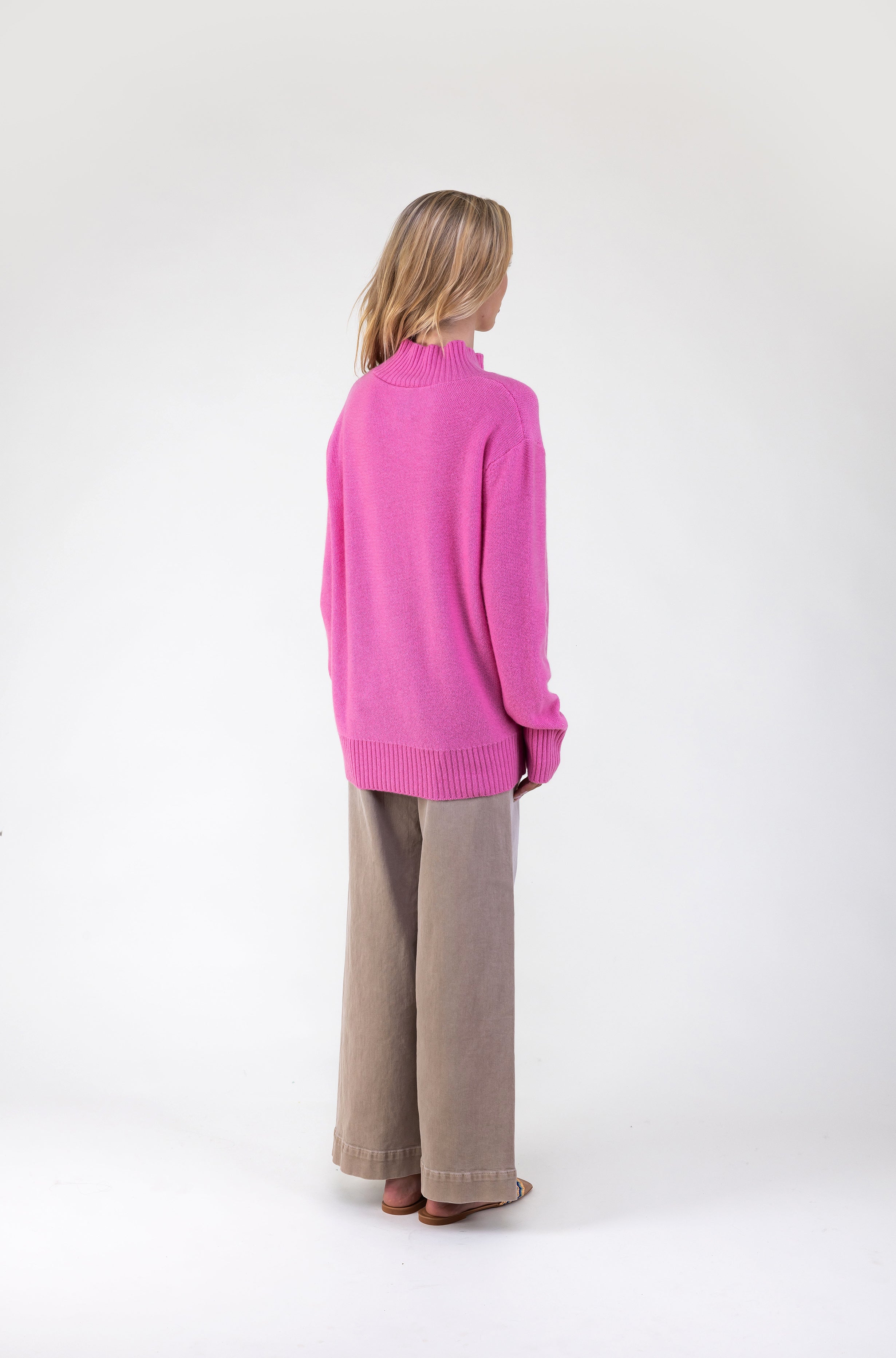 Van Kukil Mock Neck Cashmere Sweater