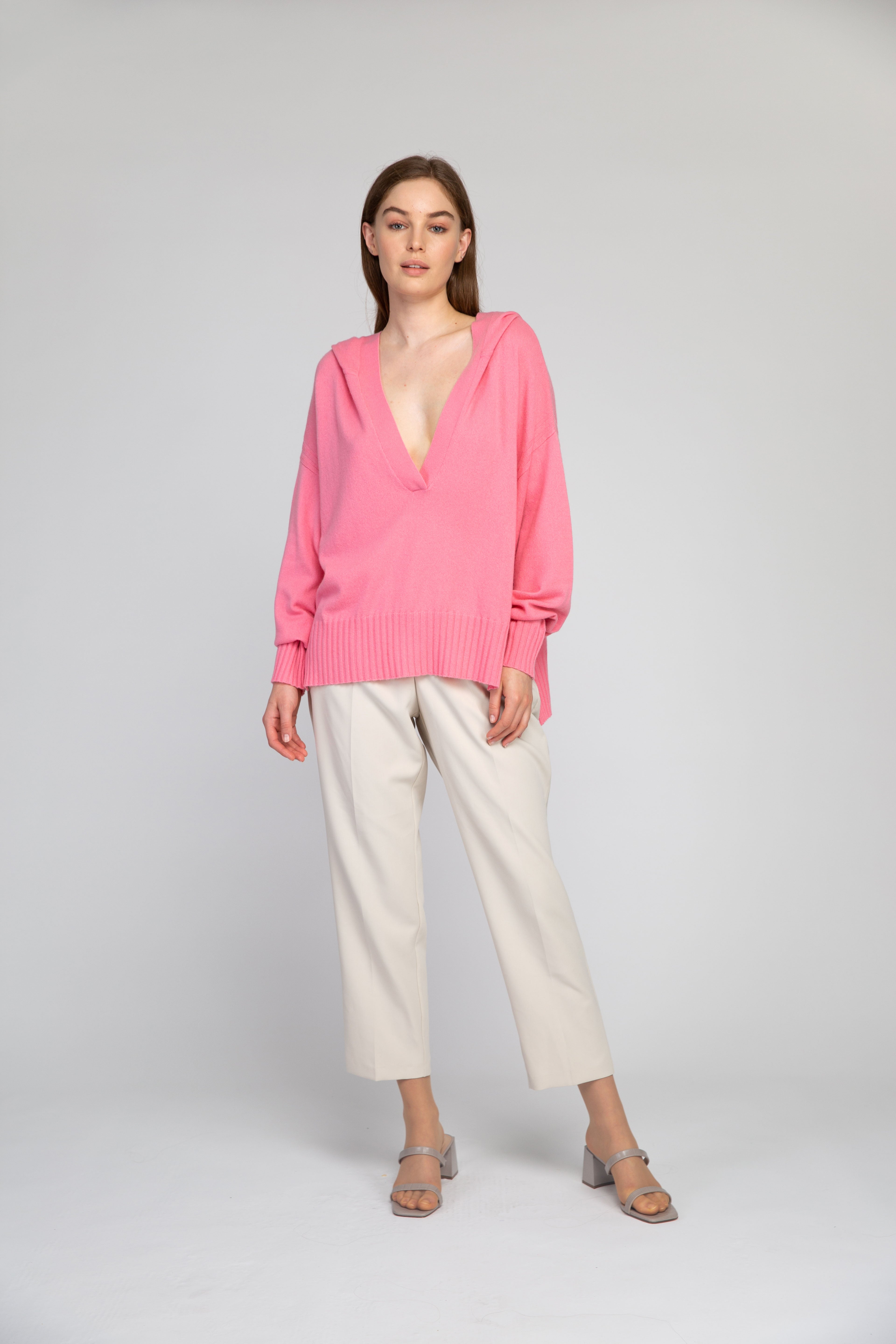 Van Kukil Deep V-Neck Jumper