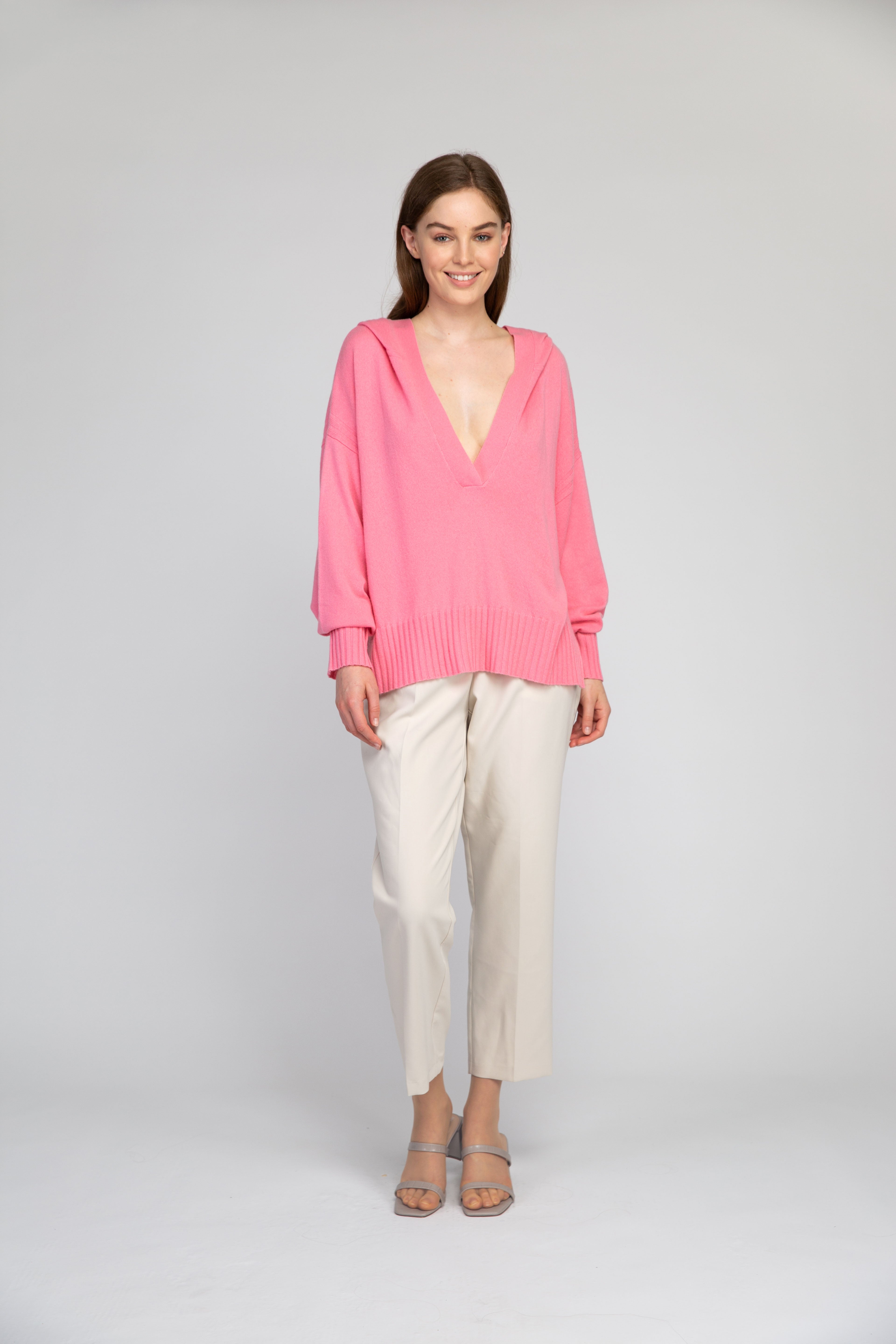Van Kukil Deep V-Neck Jumper