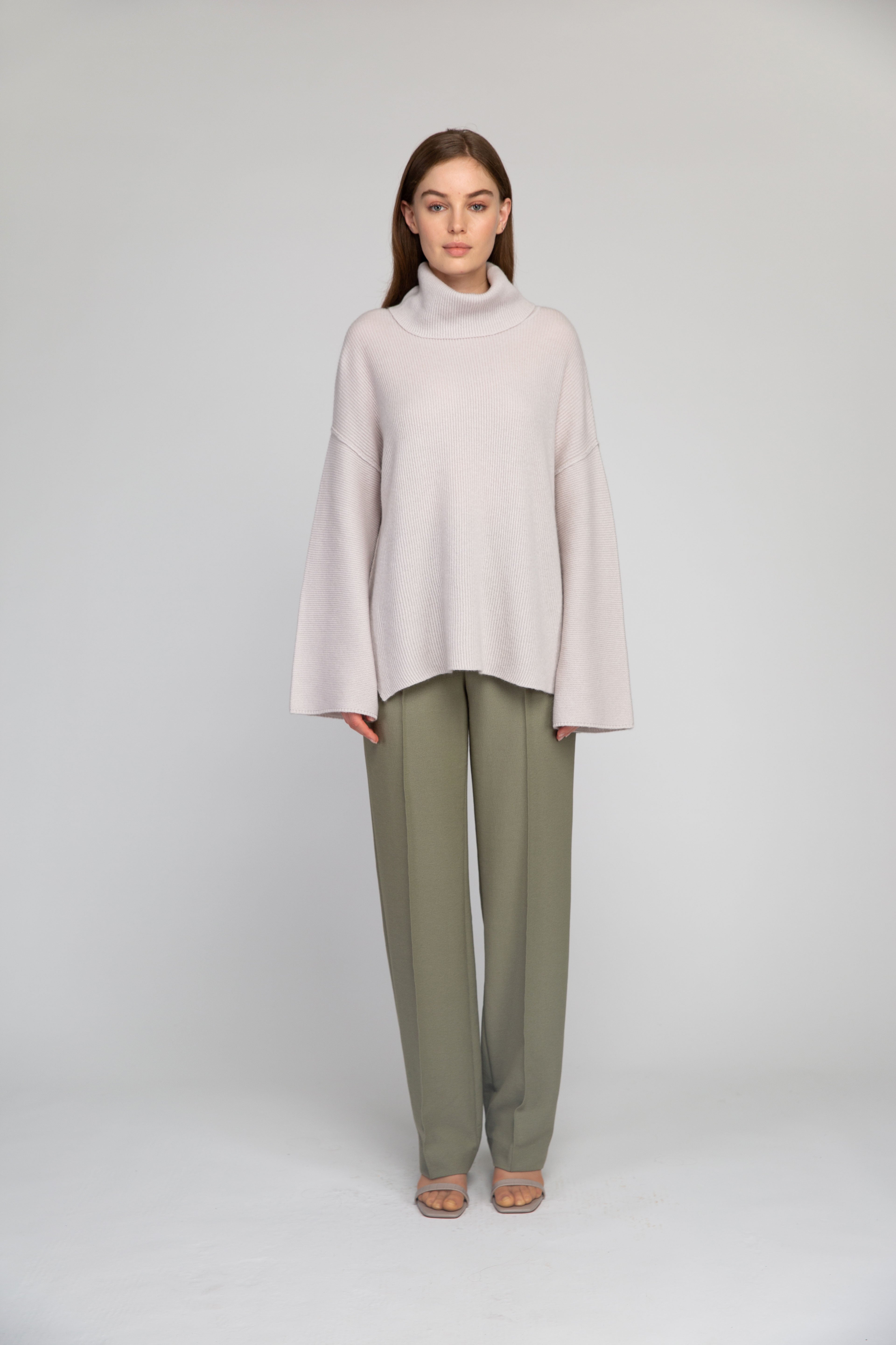 Van Kukil Oversized Funnel Neck Jumper