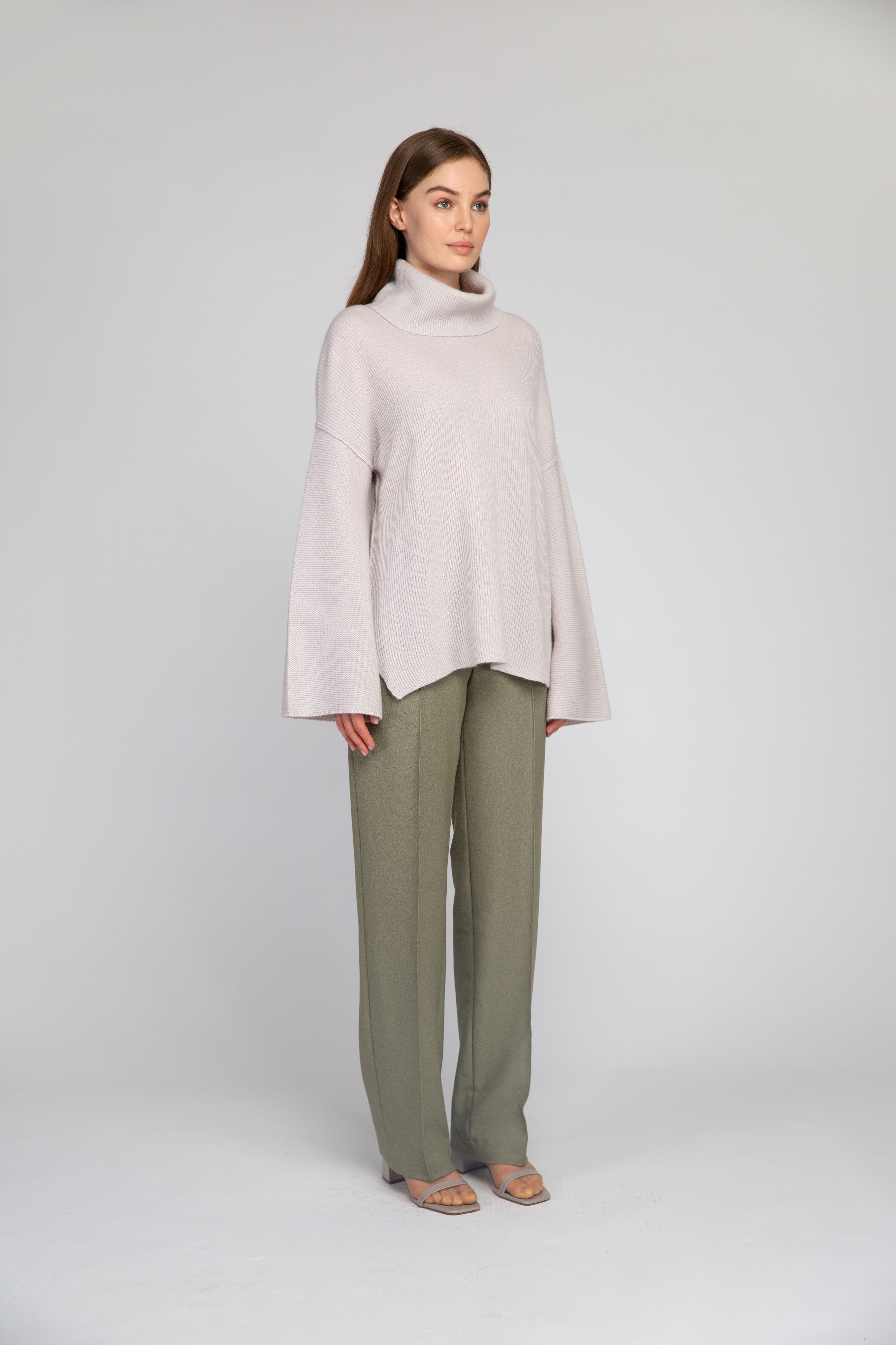 Van Kukil Oversized Funnel Neck Jumper