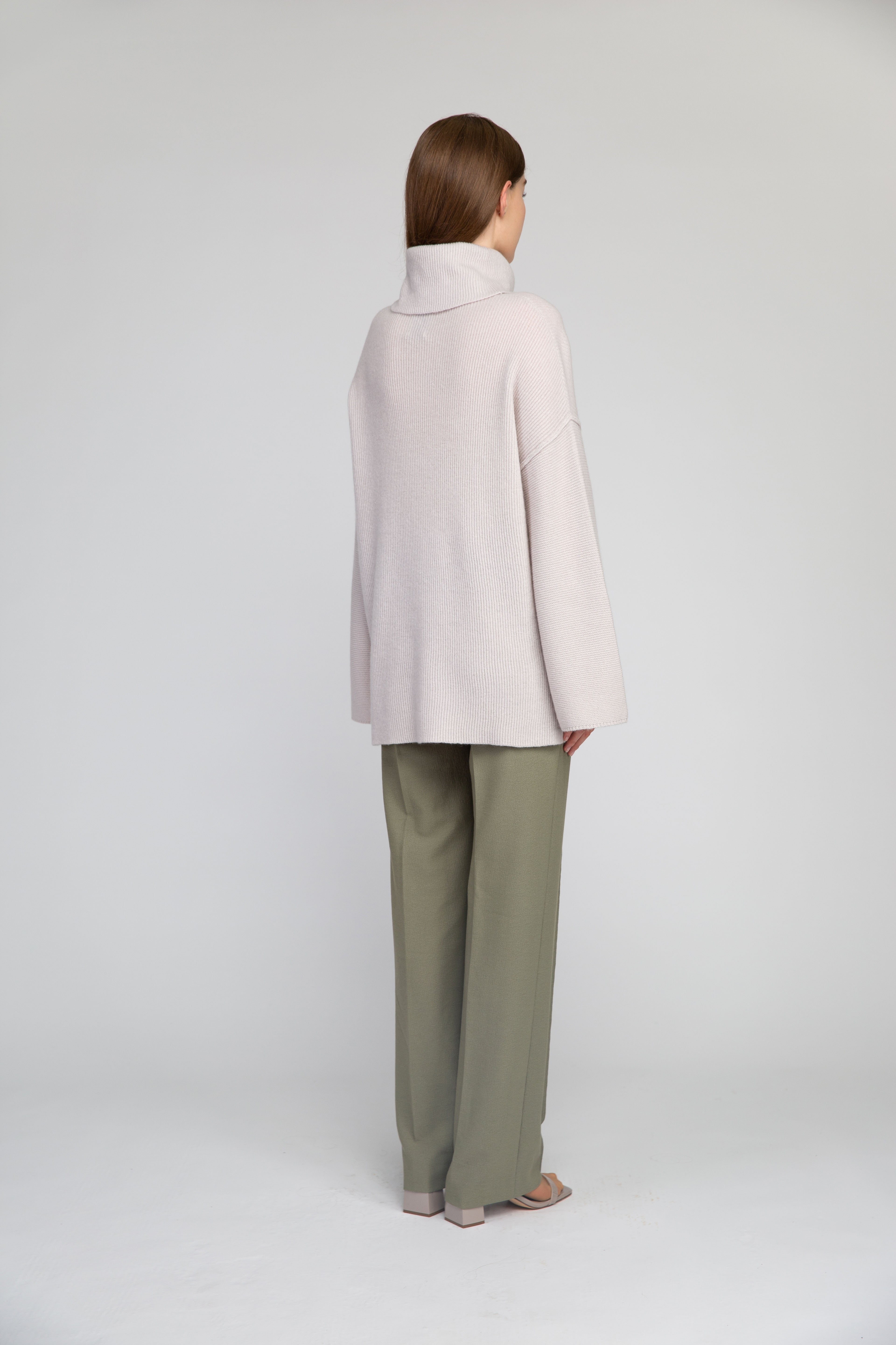 Van Kukil Oversized Funnel Neck Jumper