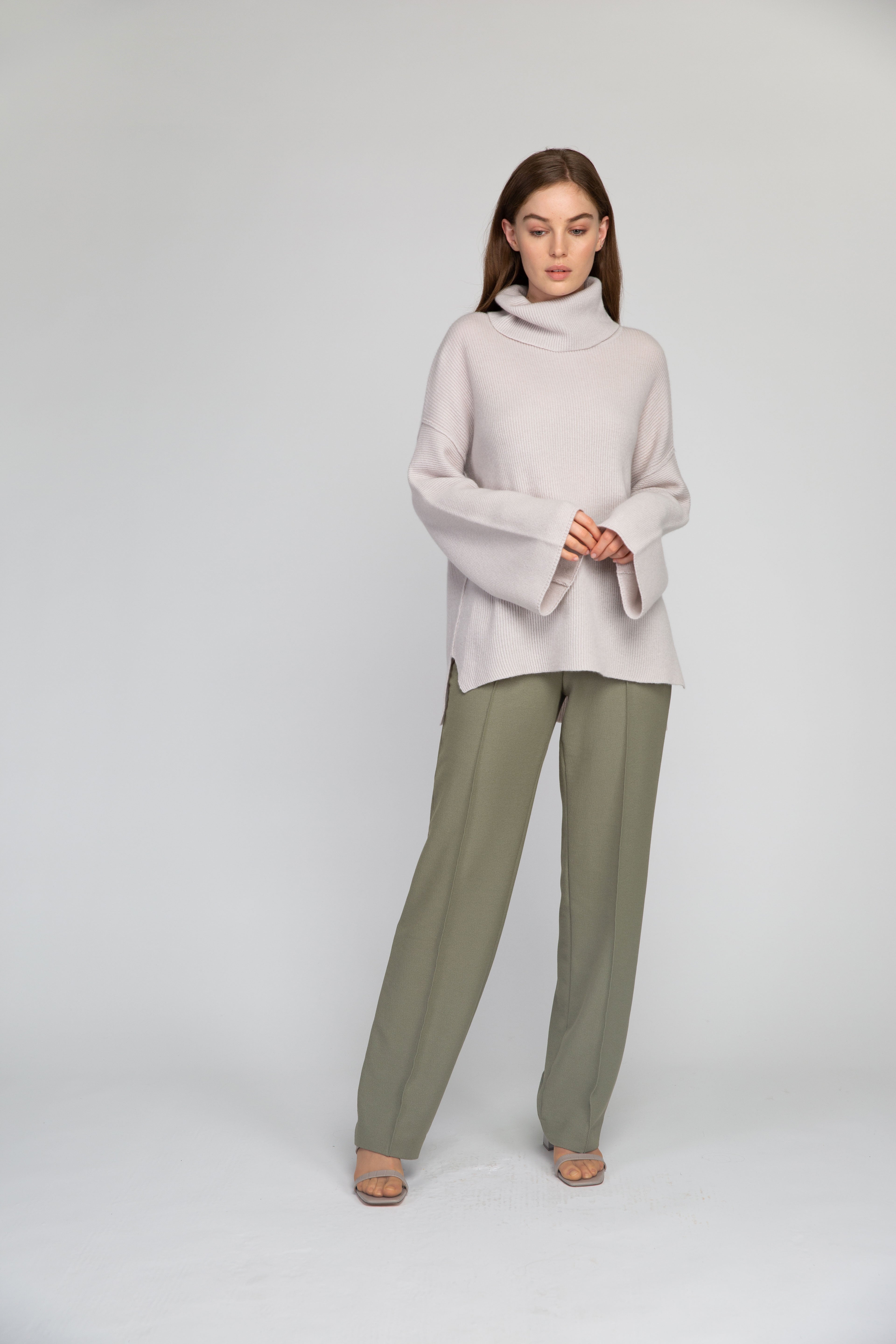 Van Kukil Oversized Funnel Neck Jumper