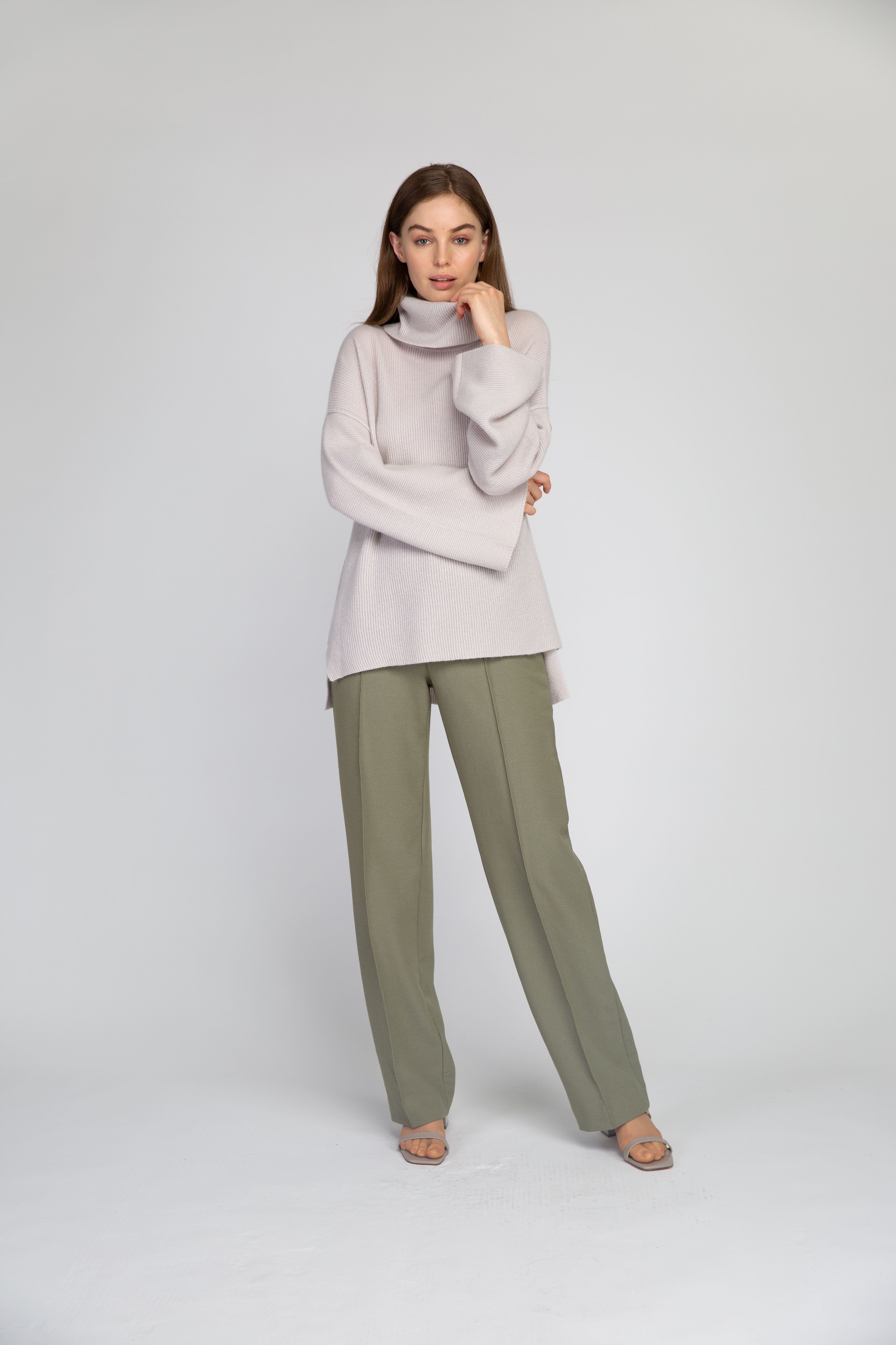 Van Kukil Oversized Funnel Neck Jumper