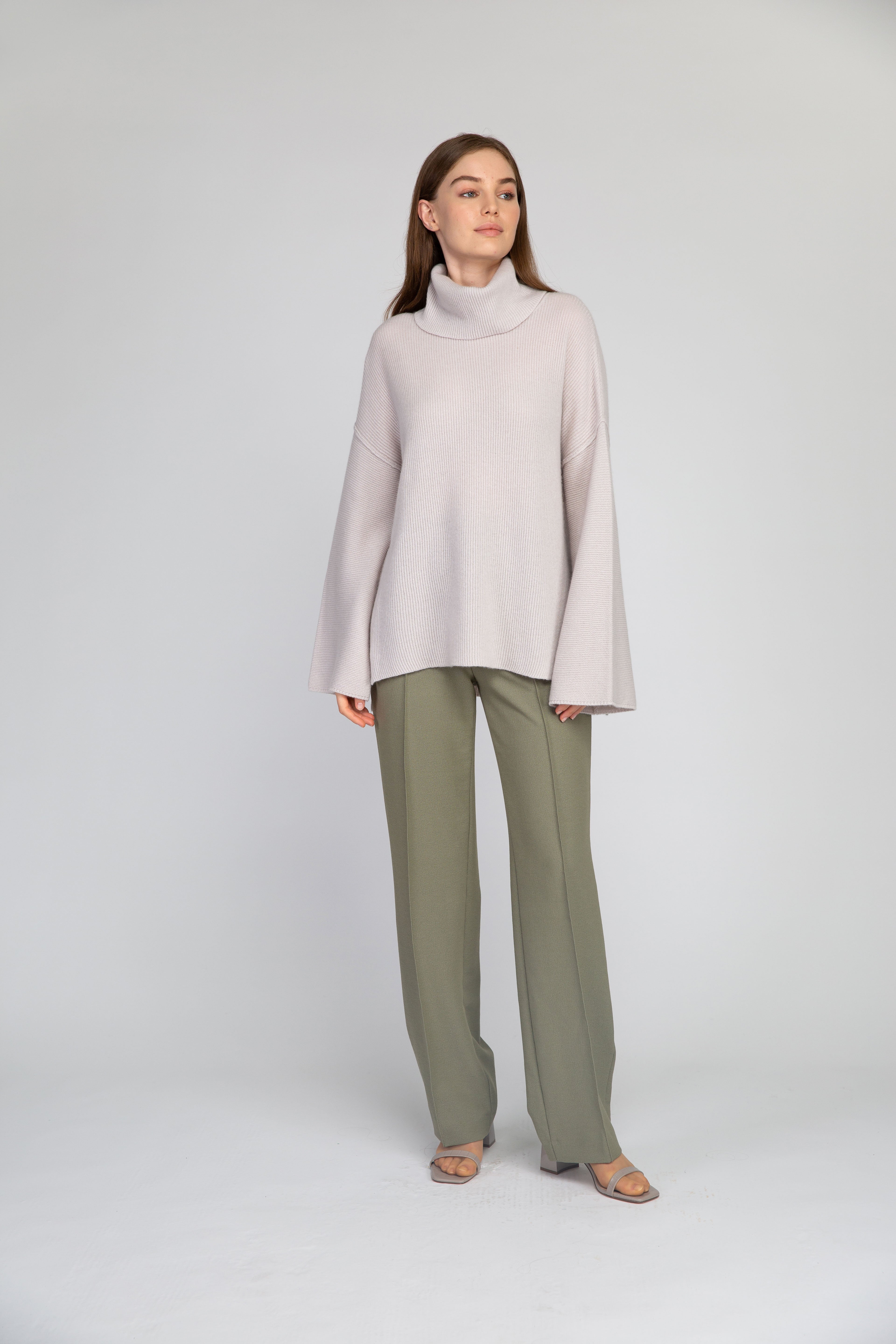 Van Kukil Oversized Funnel Neck Jumper