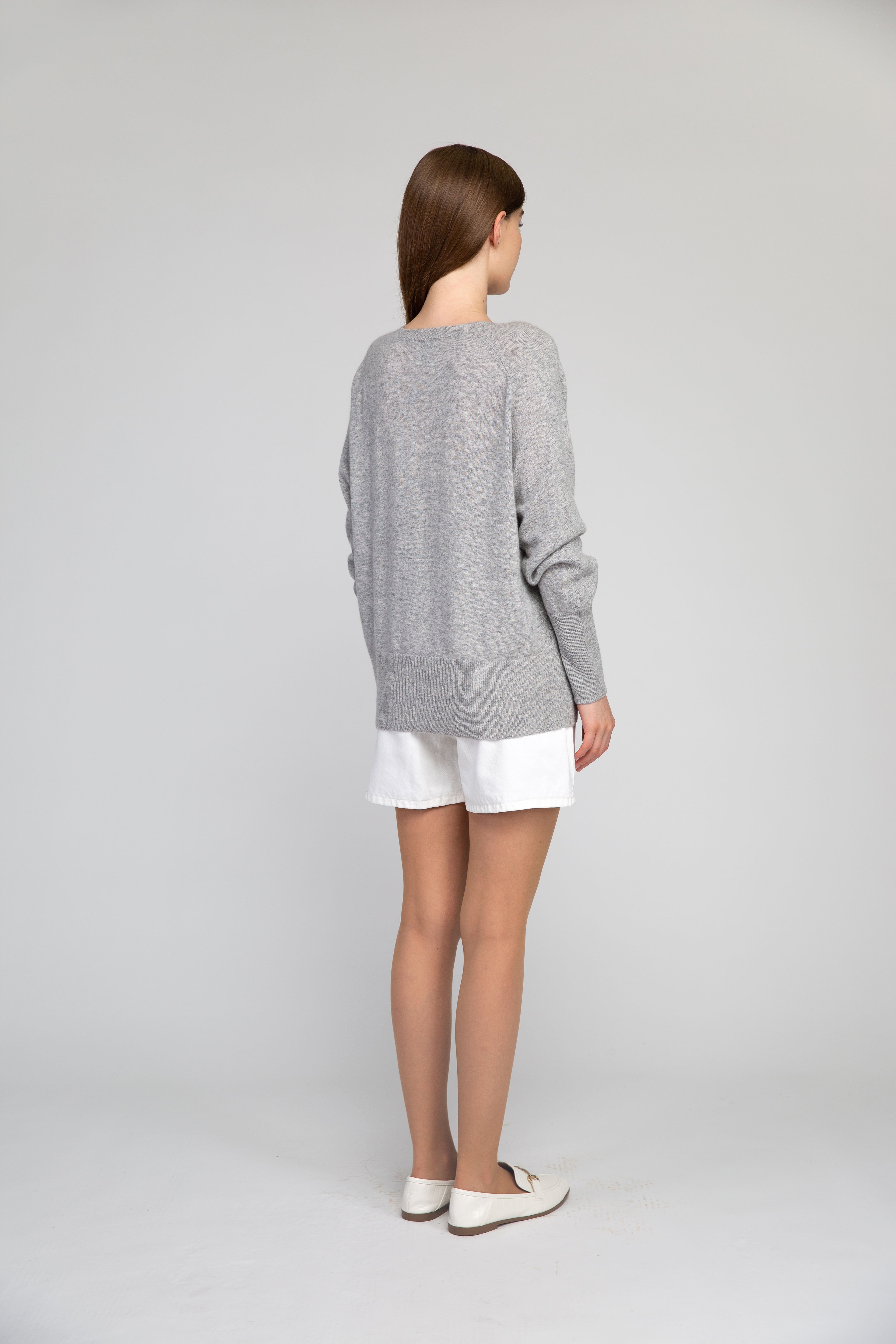 VAN KUKIL V NECK JUMPER WITHOUT PATCH