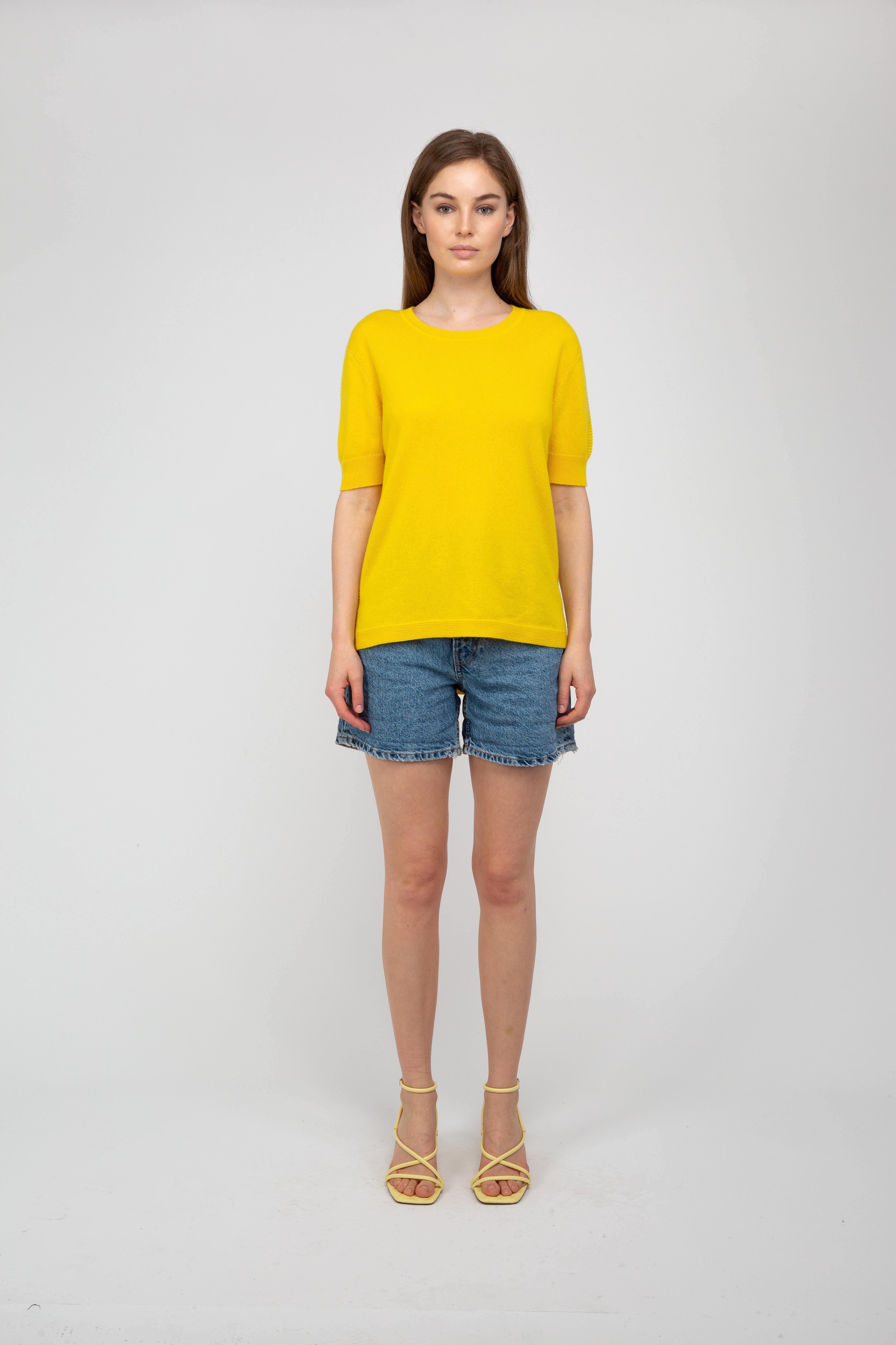Van Kukil Cashmere Short Sleeve Jumper