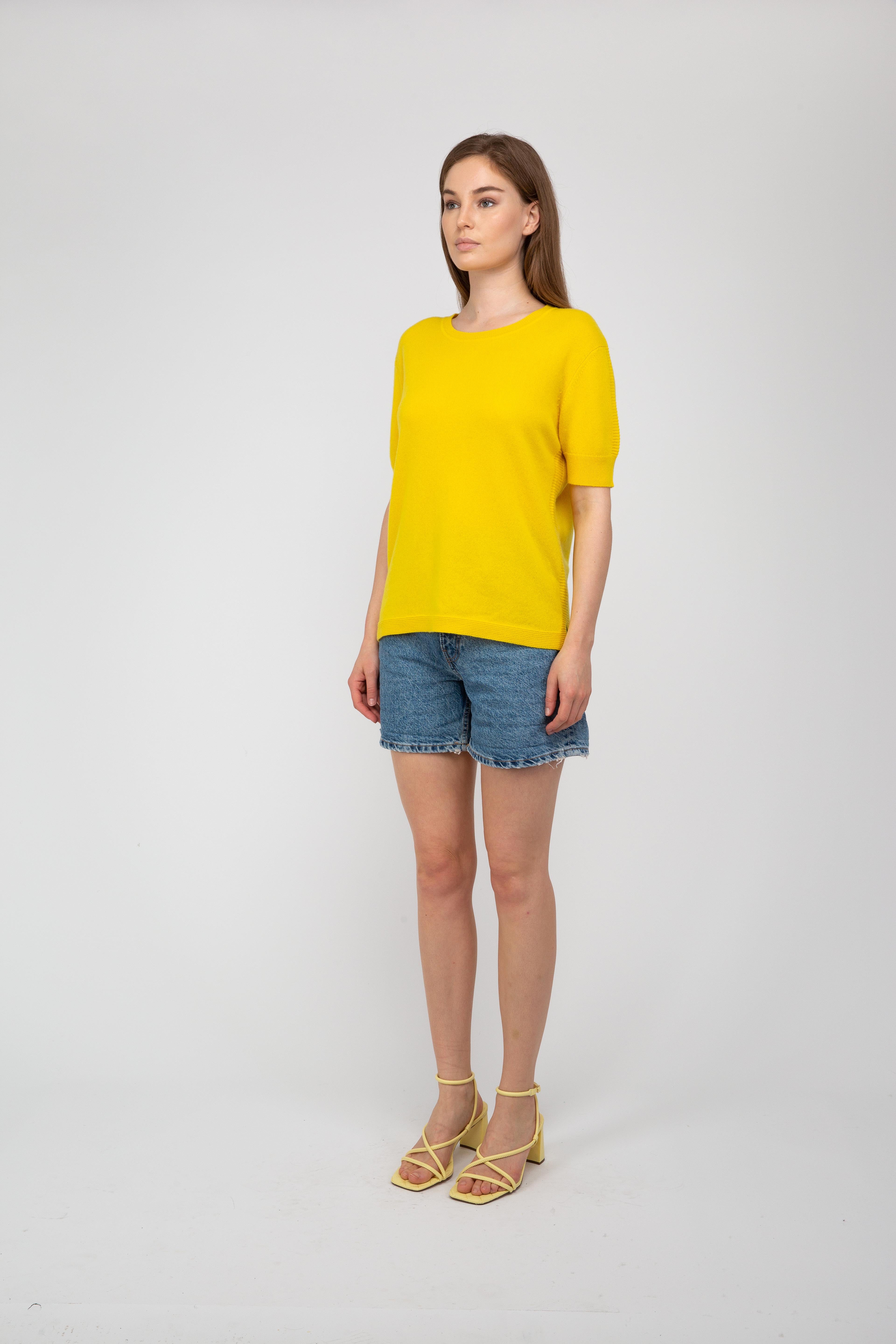 Van Kukil Cashmere Short Sleeve Jumper