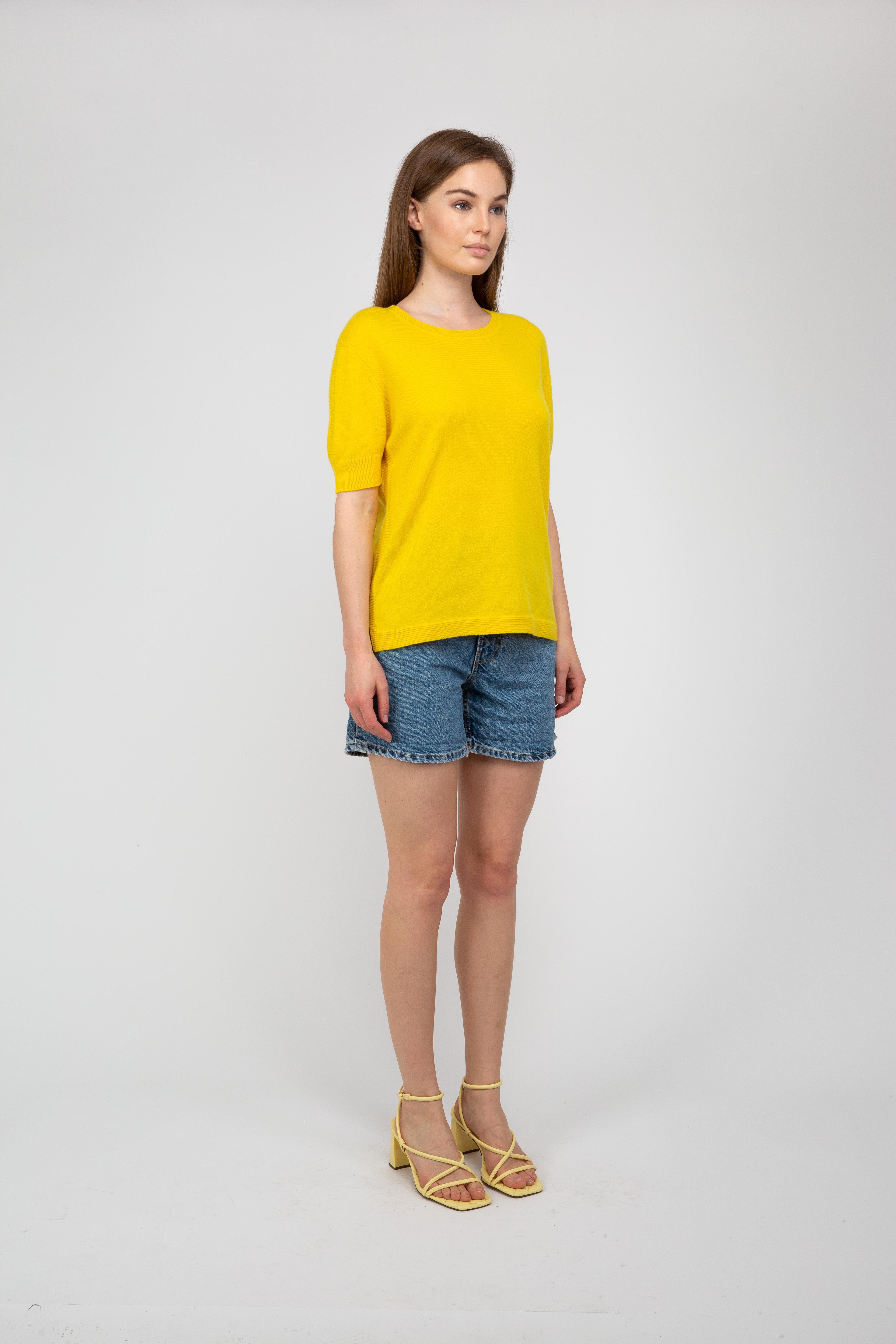 Van Kukil Cashmere Short Sleeve Jumper