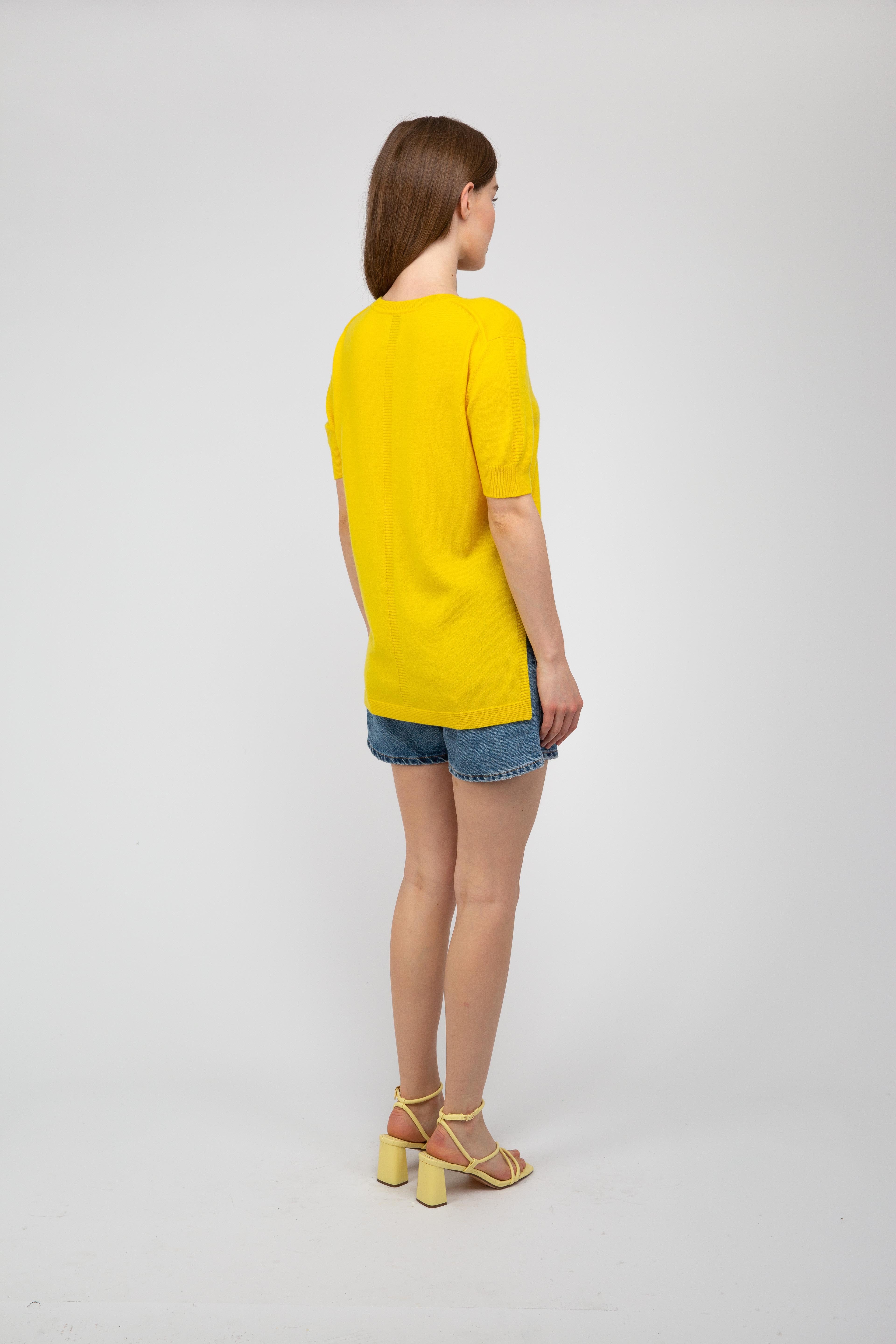 Van Kukil Cashmere Short Sleeve Jumper