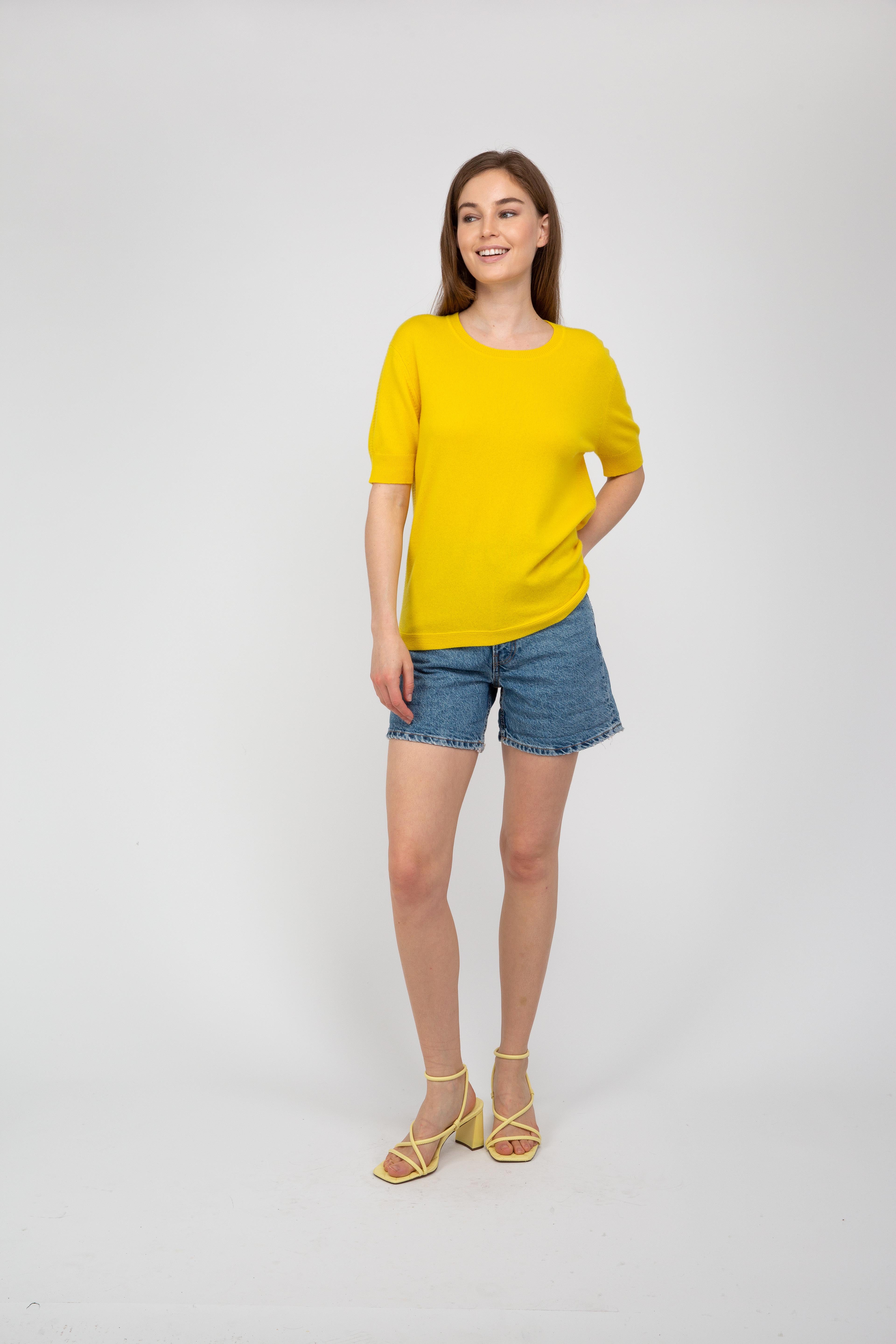 Van Kukil Cashmere Short Sleeve Jumper