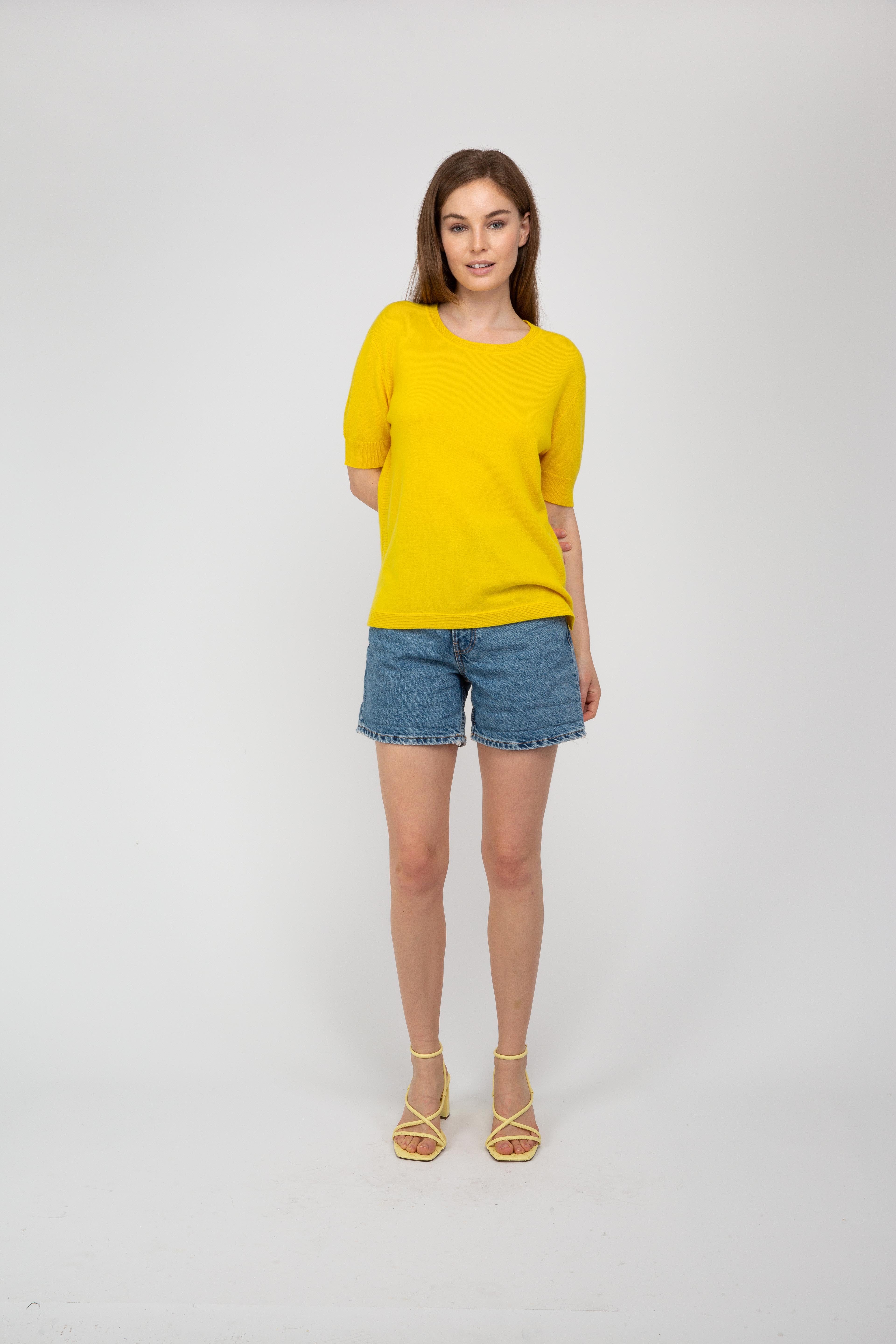 Van Kukil Cashmere Short Sleeve Jumper