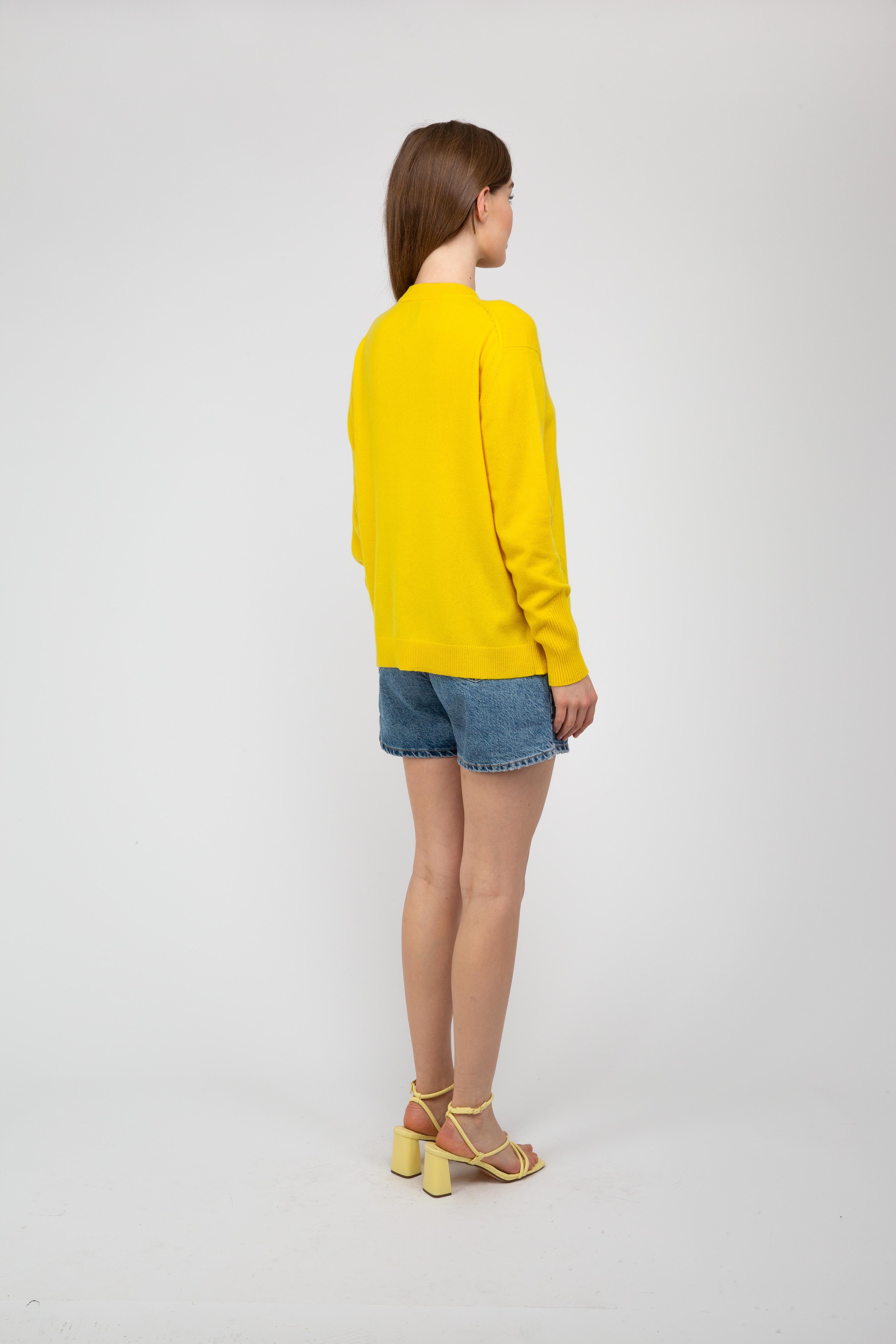 Van Kukil Cashmere Henley Neck Sweater