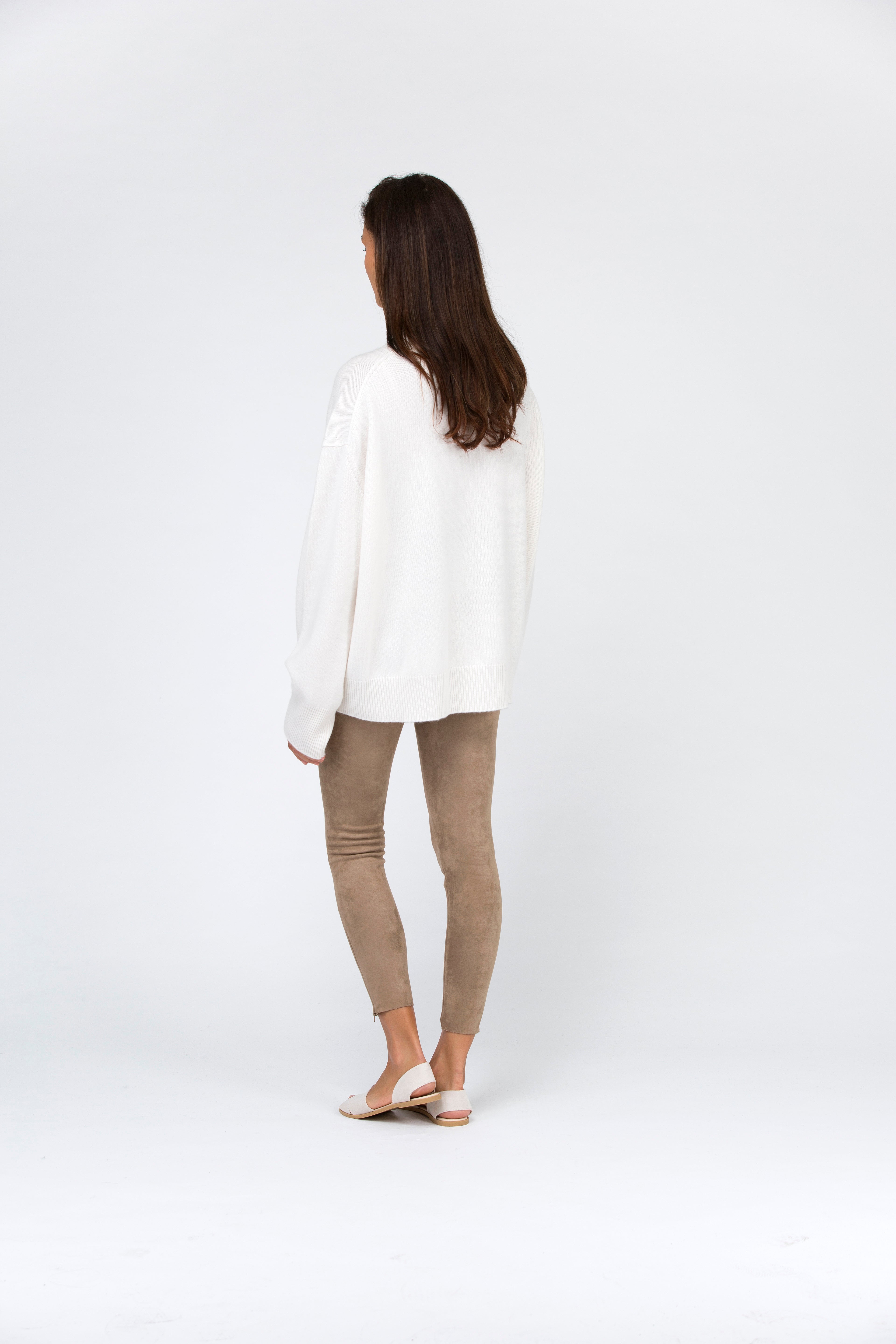 VAN KUKIL ROLL NECK HEAVY WEAVE JUMPER