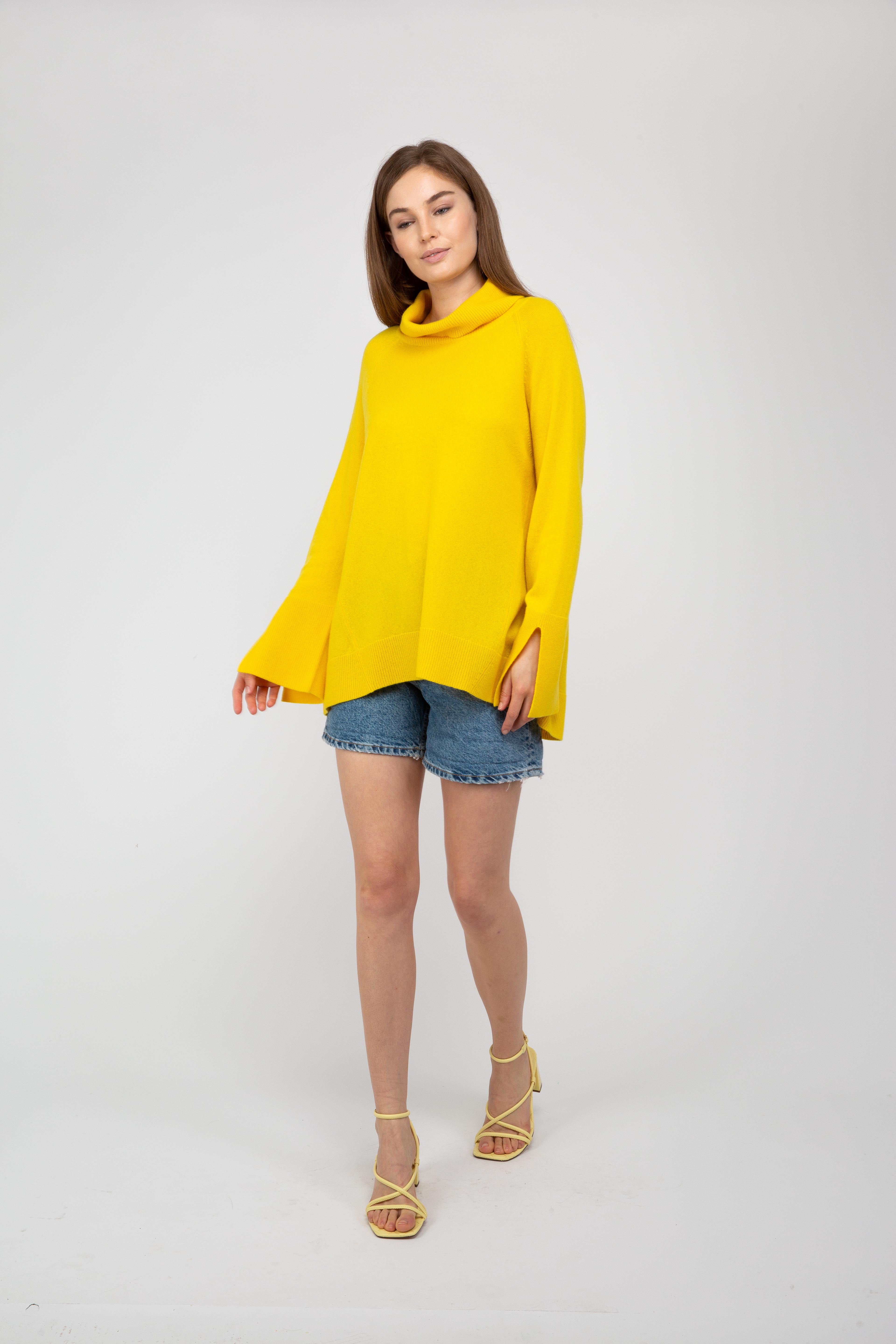 Van Kukil Cashmere Oversized Turtleneck Jumper